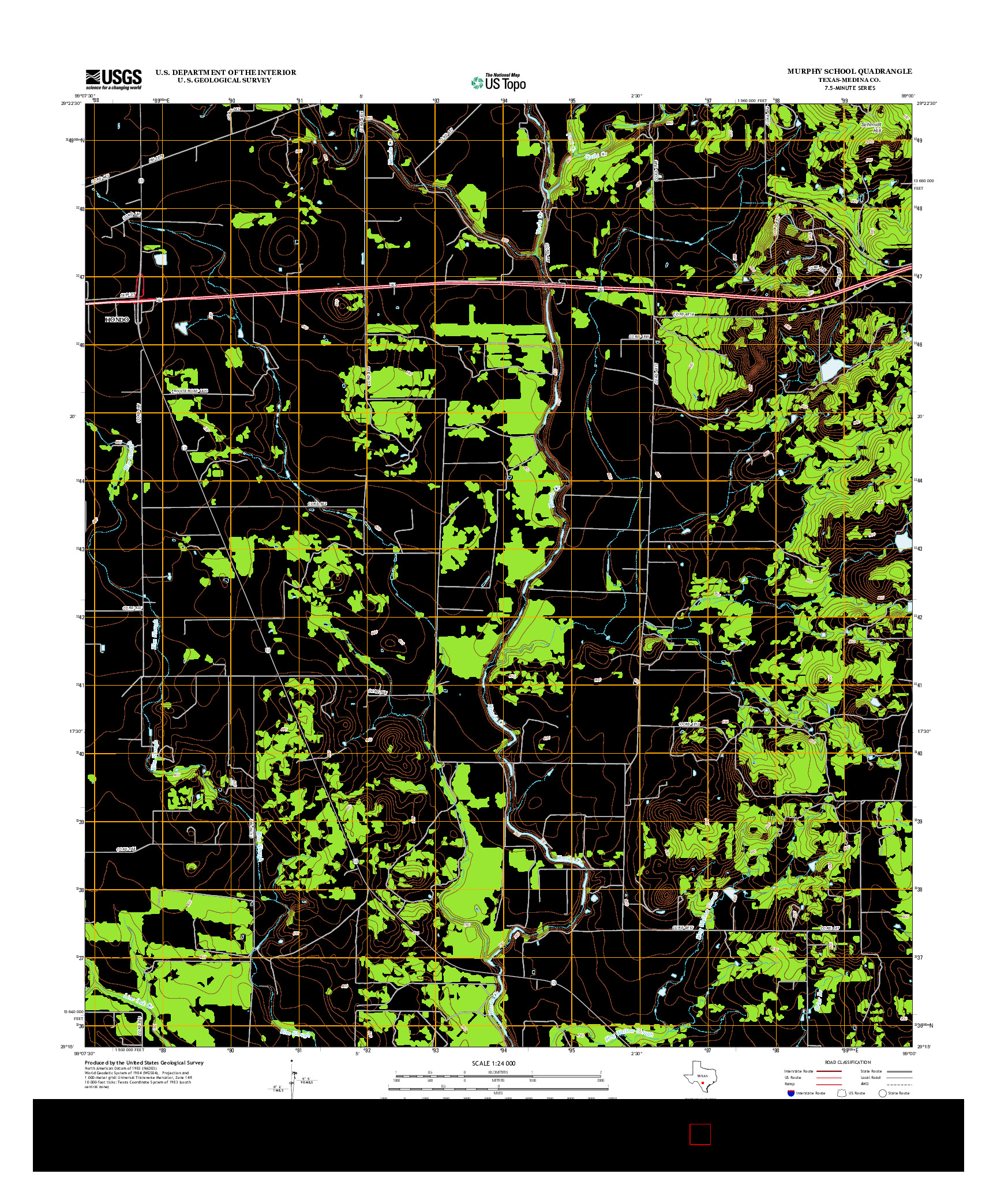 USGS US TOPO 7.5-MINUTE MAP FOR MURPHY SCHOOL, TX 2013