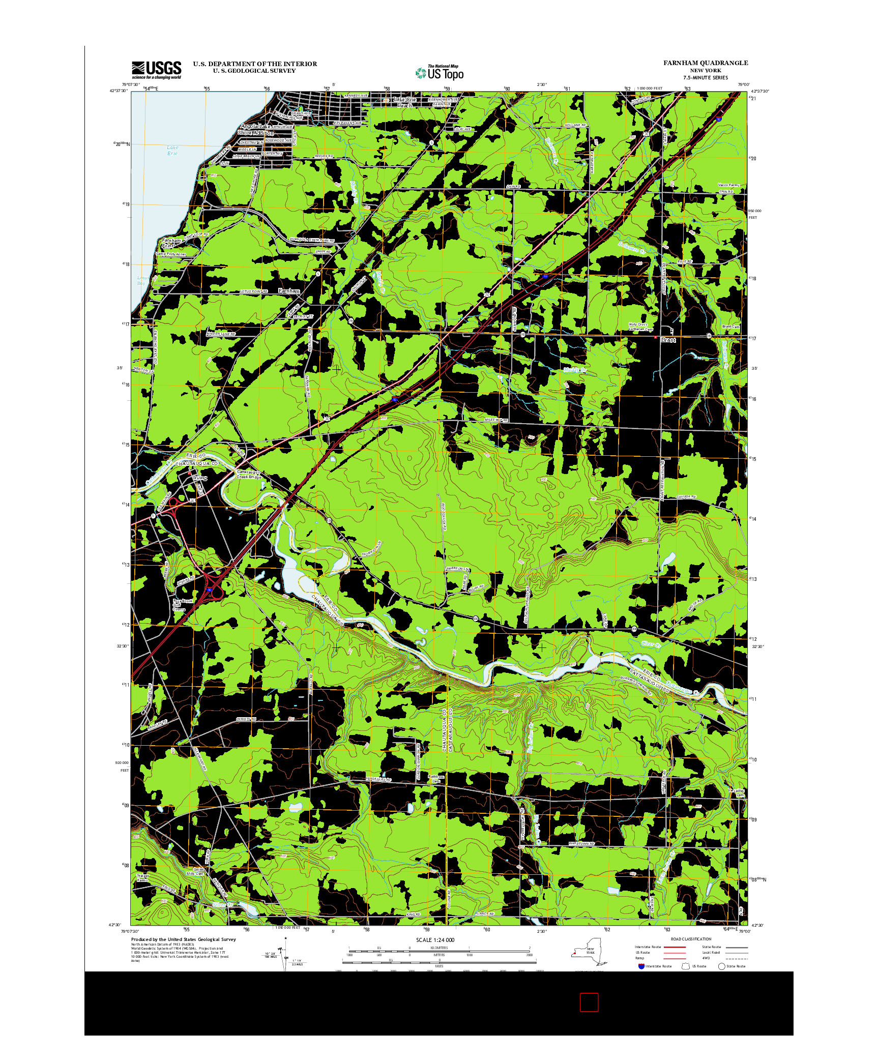 USGS US TOPO 7.5-MINUTE MAP FOR FARNHAM, NY 2013