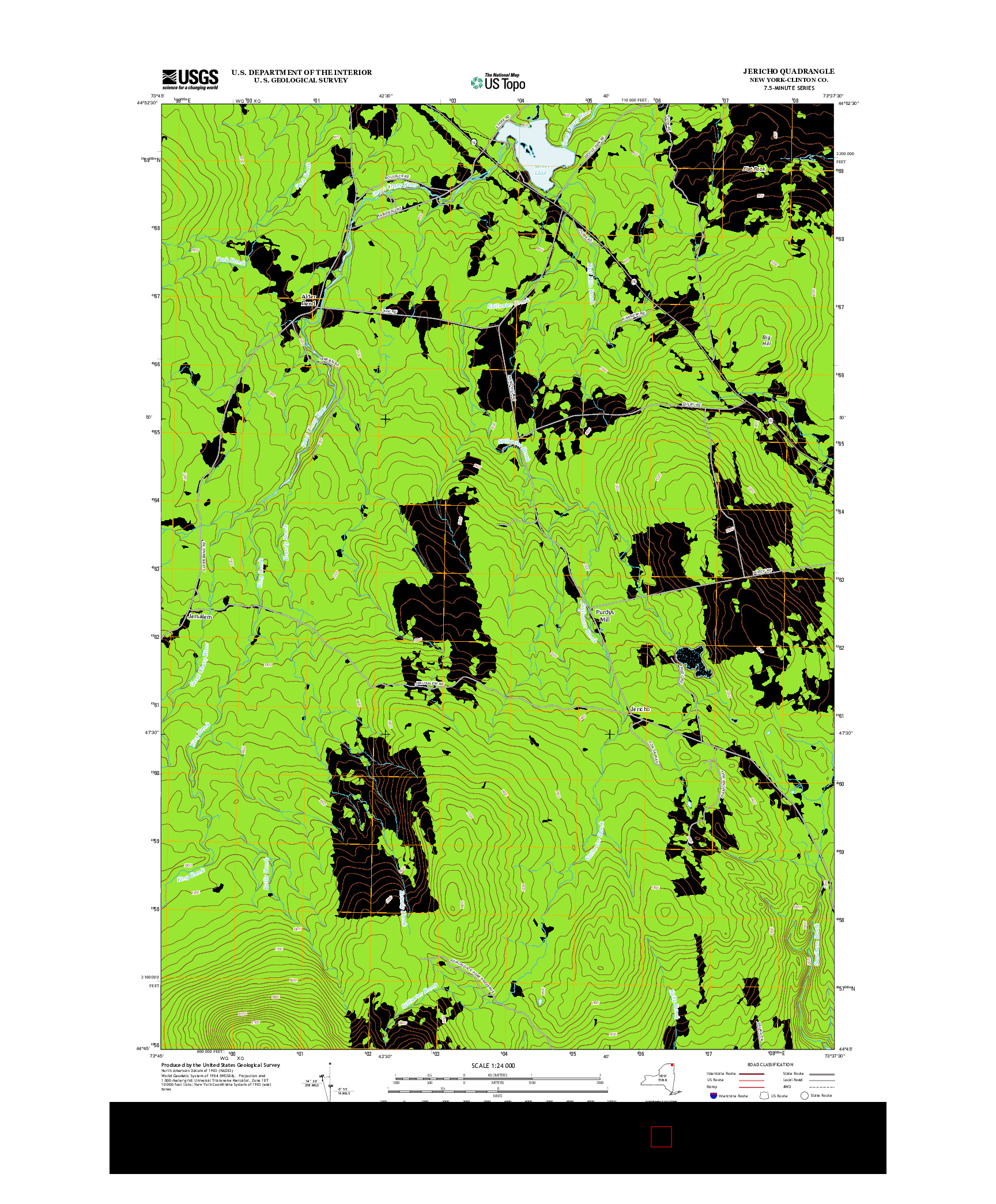 USGS US TOPO 7.5-MINUTE MAP FOR JERICHO, NY 2013