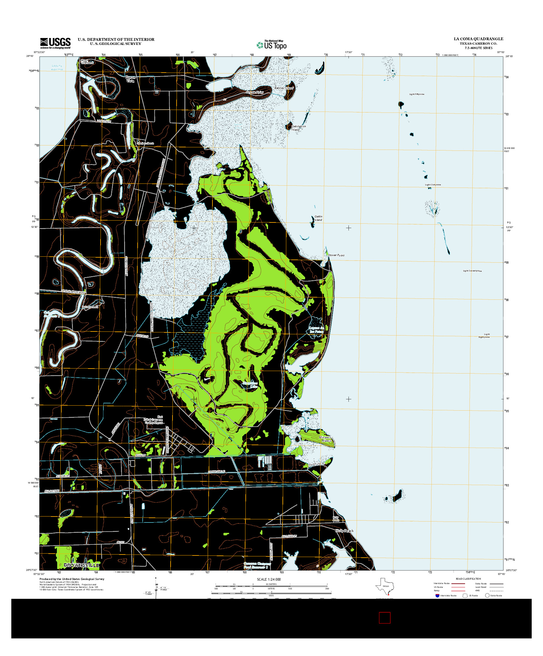 USGS US TOPO 7.5-MINUTE MAP FOR LA COMA, TX 2013