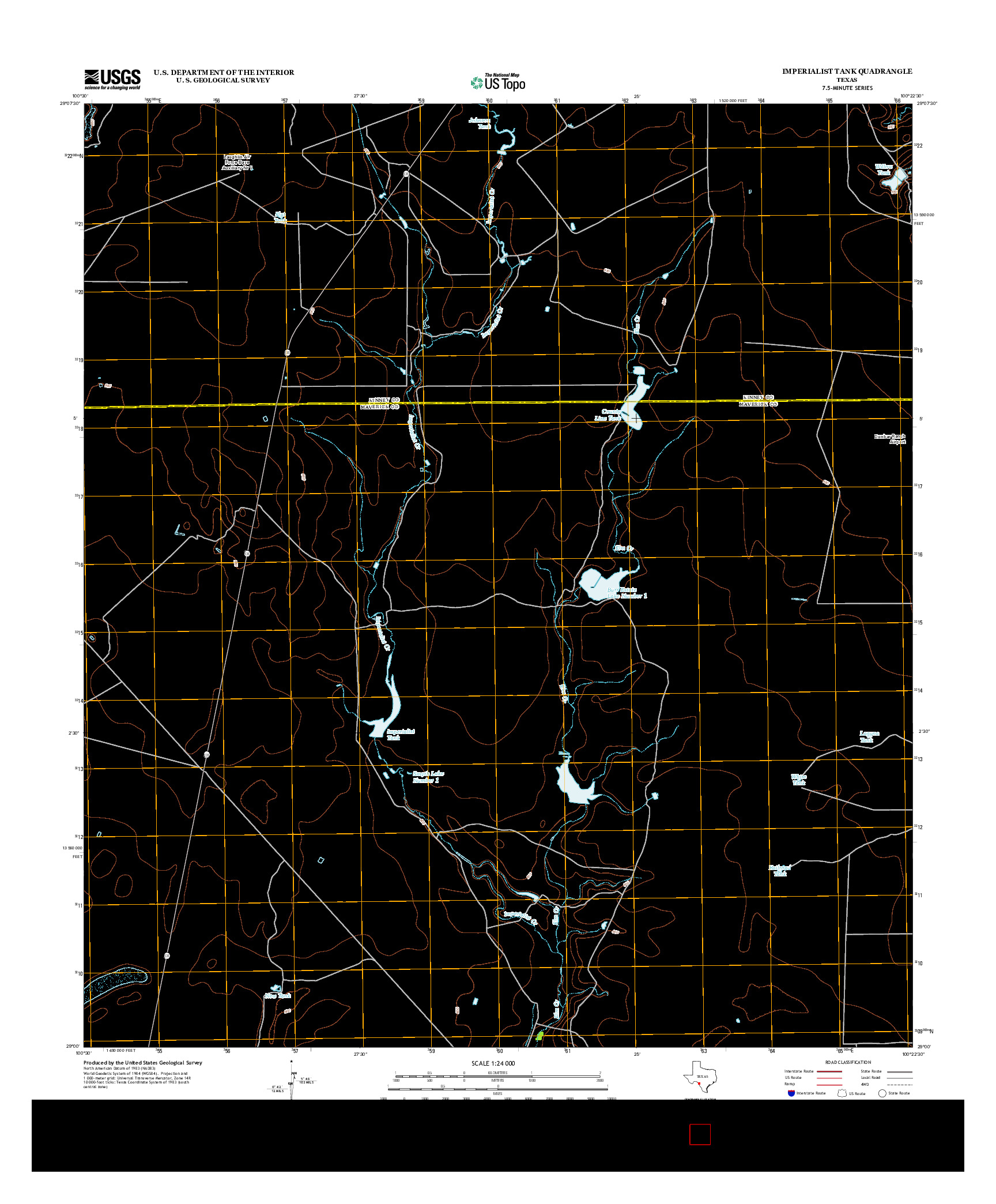 USGS US TOPO 7.5-MINUTE MAP FOR IMPERIALIST TANK, TX 2013