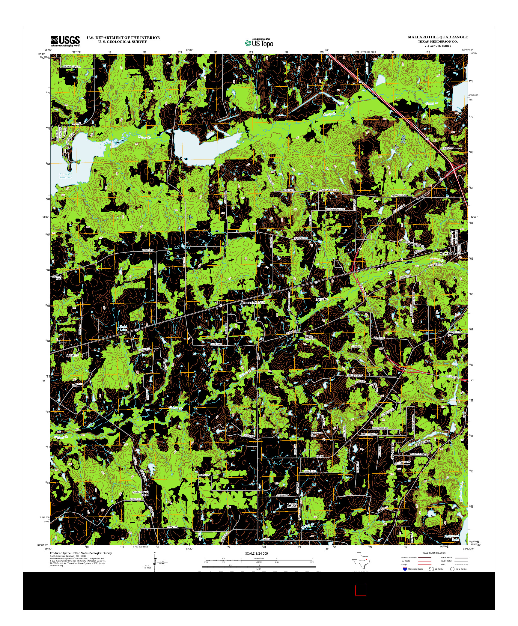 USGS US TOPO 7.5-MINUTE MAP FOR MALLARD HILL, TX 2013