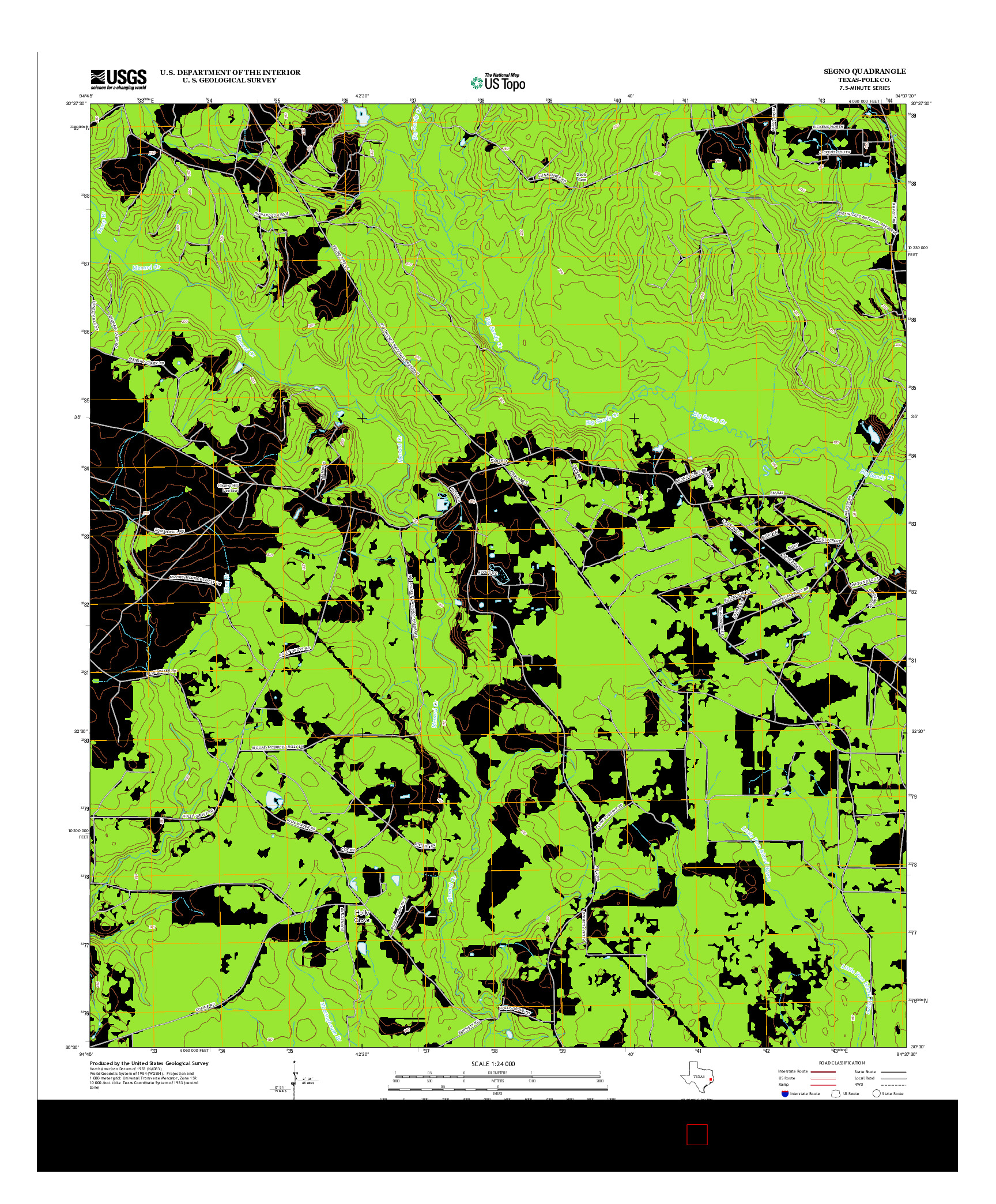 USGS US TOPO 7.5-MINUTE MAP FOR SEGNO, TX 2013