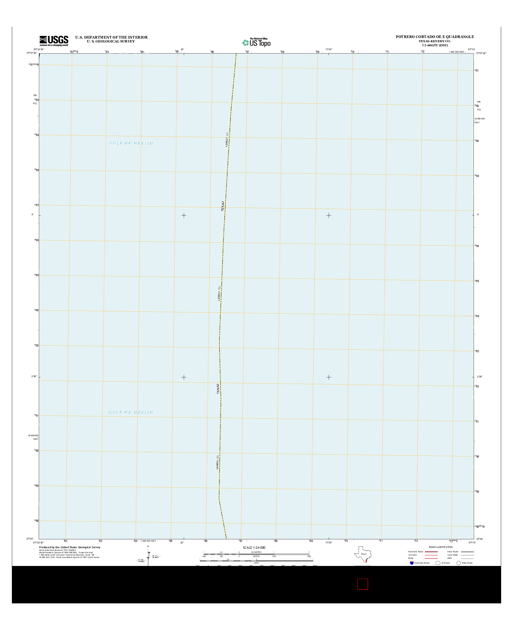 USGS US TOPO 7.5-MINUTE MAP FOR POTRERO CORTADO OE E, TX 2013