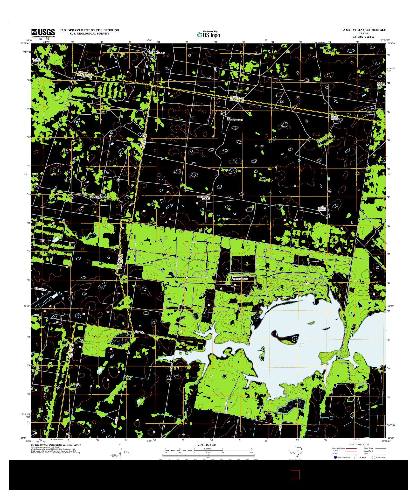 USGS US TOPO 7.5-MINUTE MAP FOR LA SAL VIEJA, TX 2013