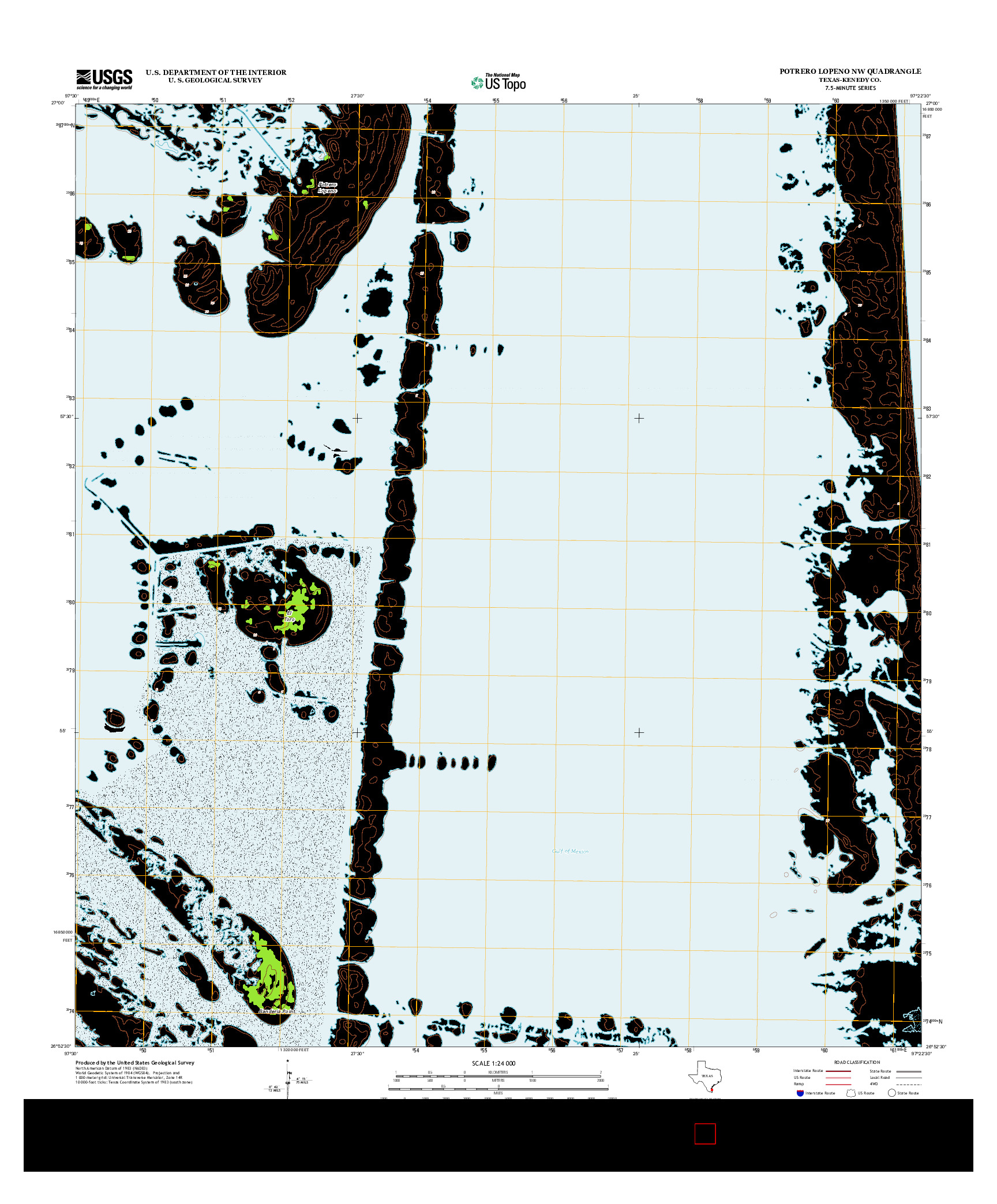 USGS US TOPO 7.5-MINUTE MAP FOR POTRERO LOPENO NW, TX 2013