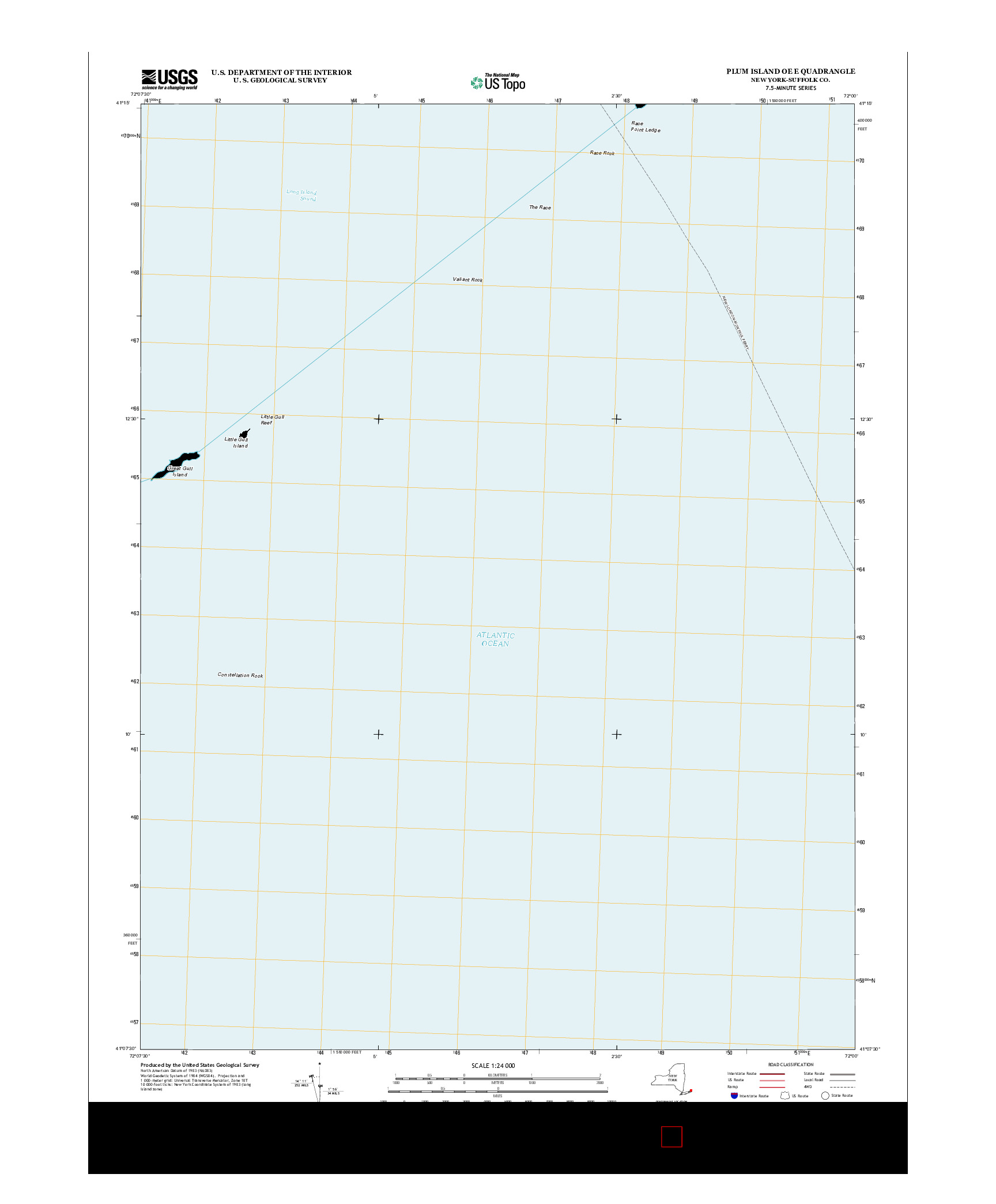 USGS US TOPO 7.5-MINUTE MAP FOR PLUM ISLAND OE E, NY 2013
