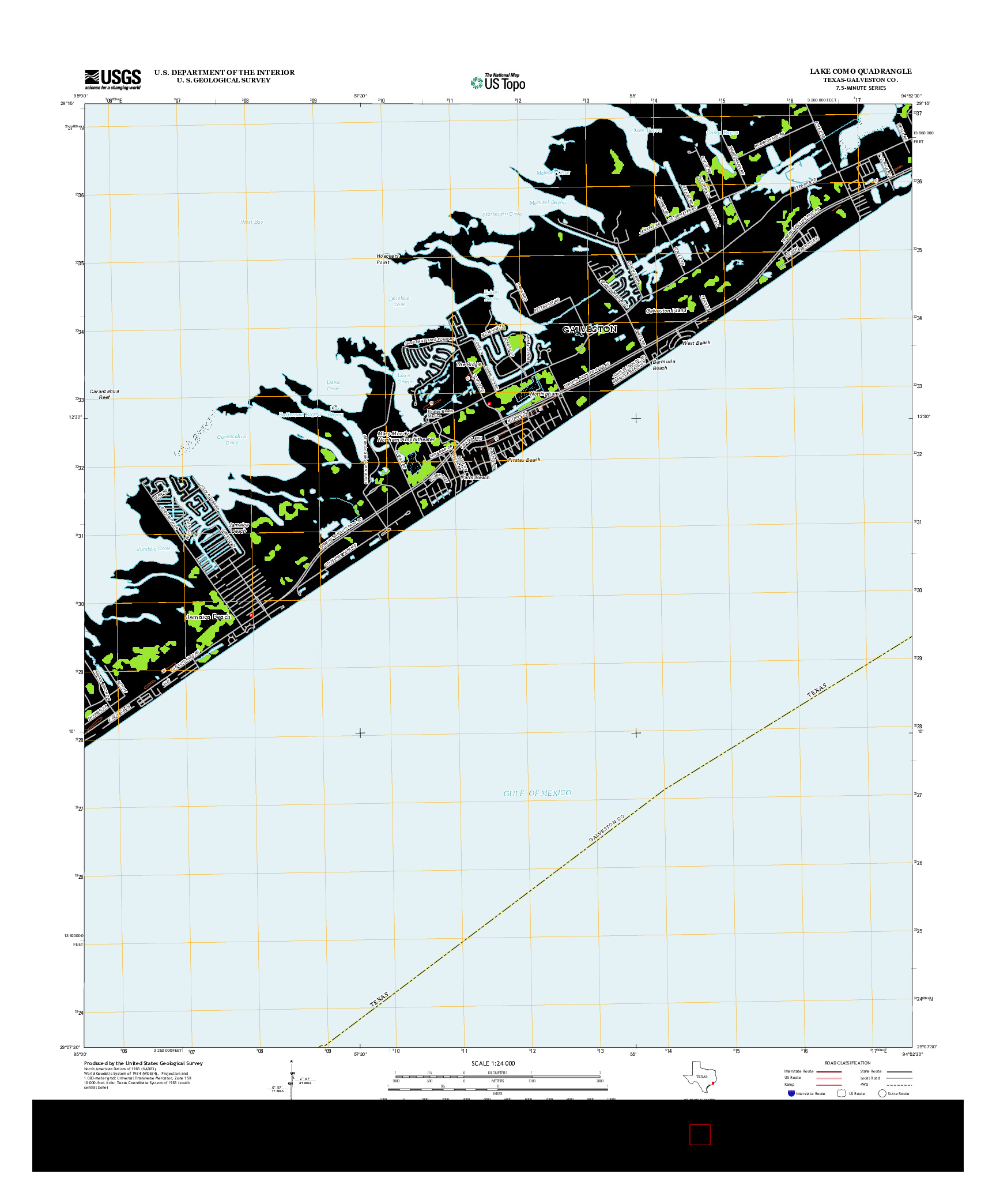 USGS US TOPO 7.5-MINUTE MAP FOR LAKE COMO, TX 2013