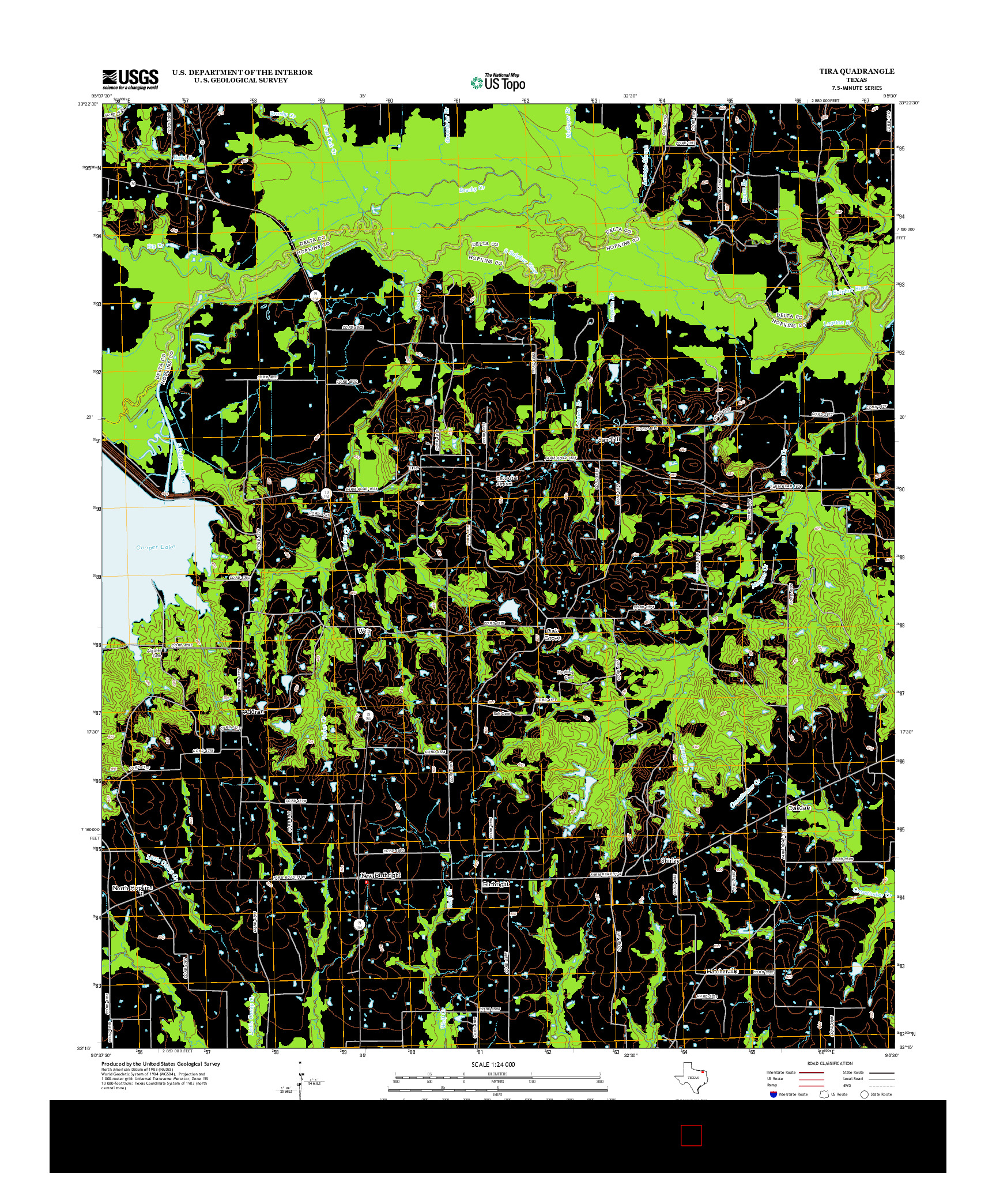 USGS US TOPO 7.5-MINUTE MAP FOR TIRA, TX 2013