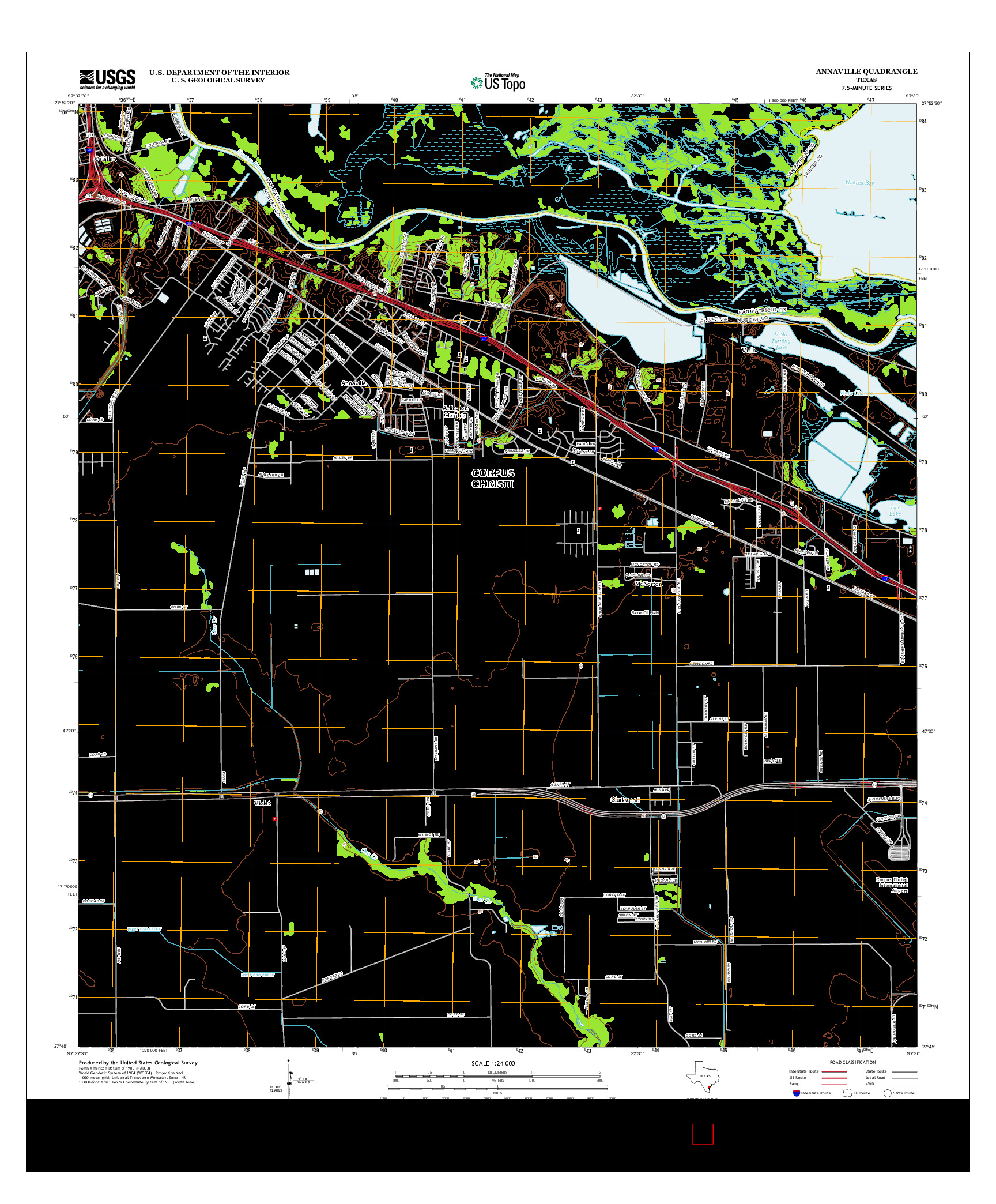 USGS US TOPO 7.5-MINUTE MAP FOR ANNAVILLE, TX 2013
