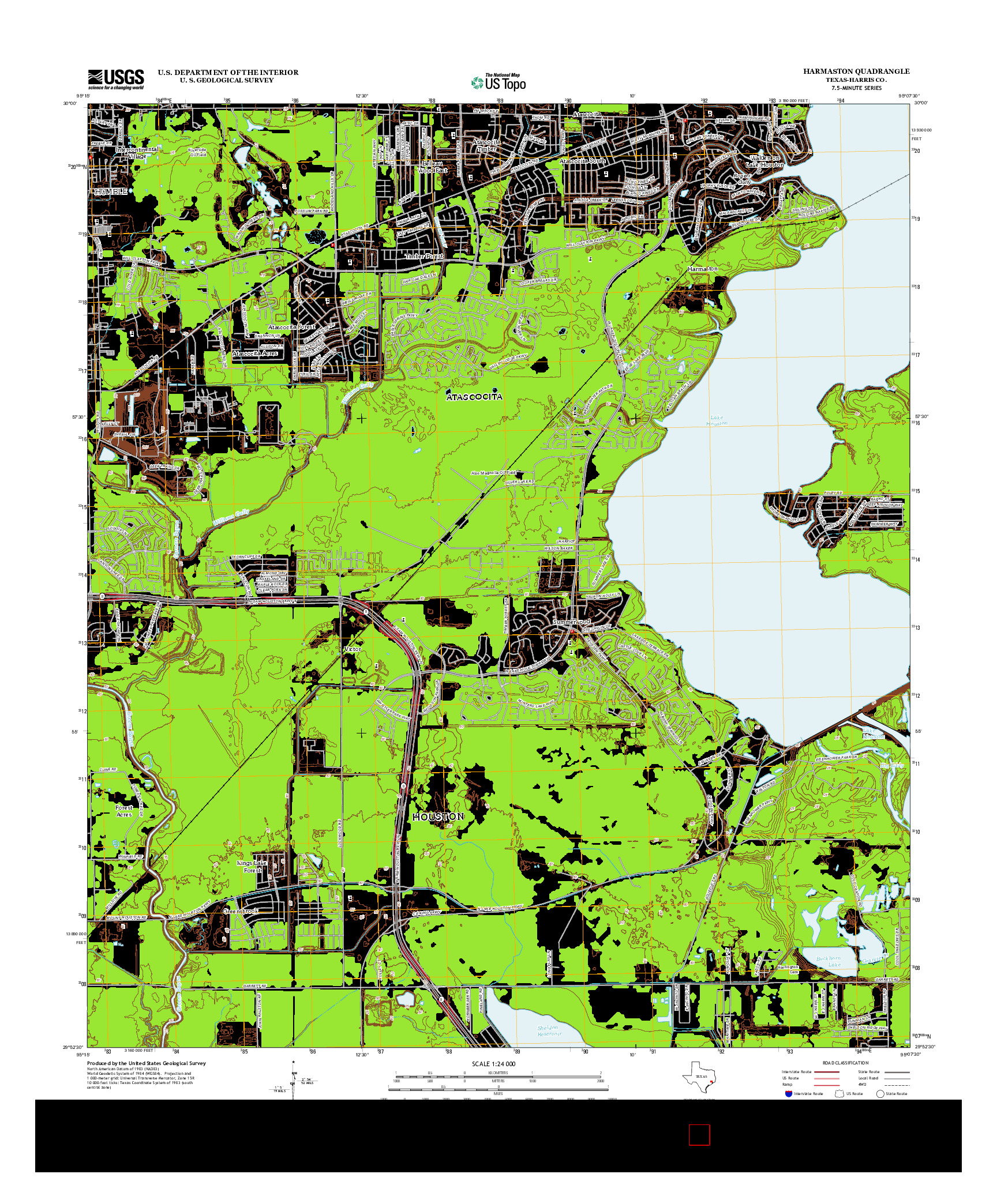 USGS US TOPO 7.5-MINUTE MAP FOR HARMASTON, TX 2013