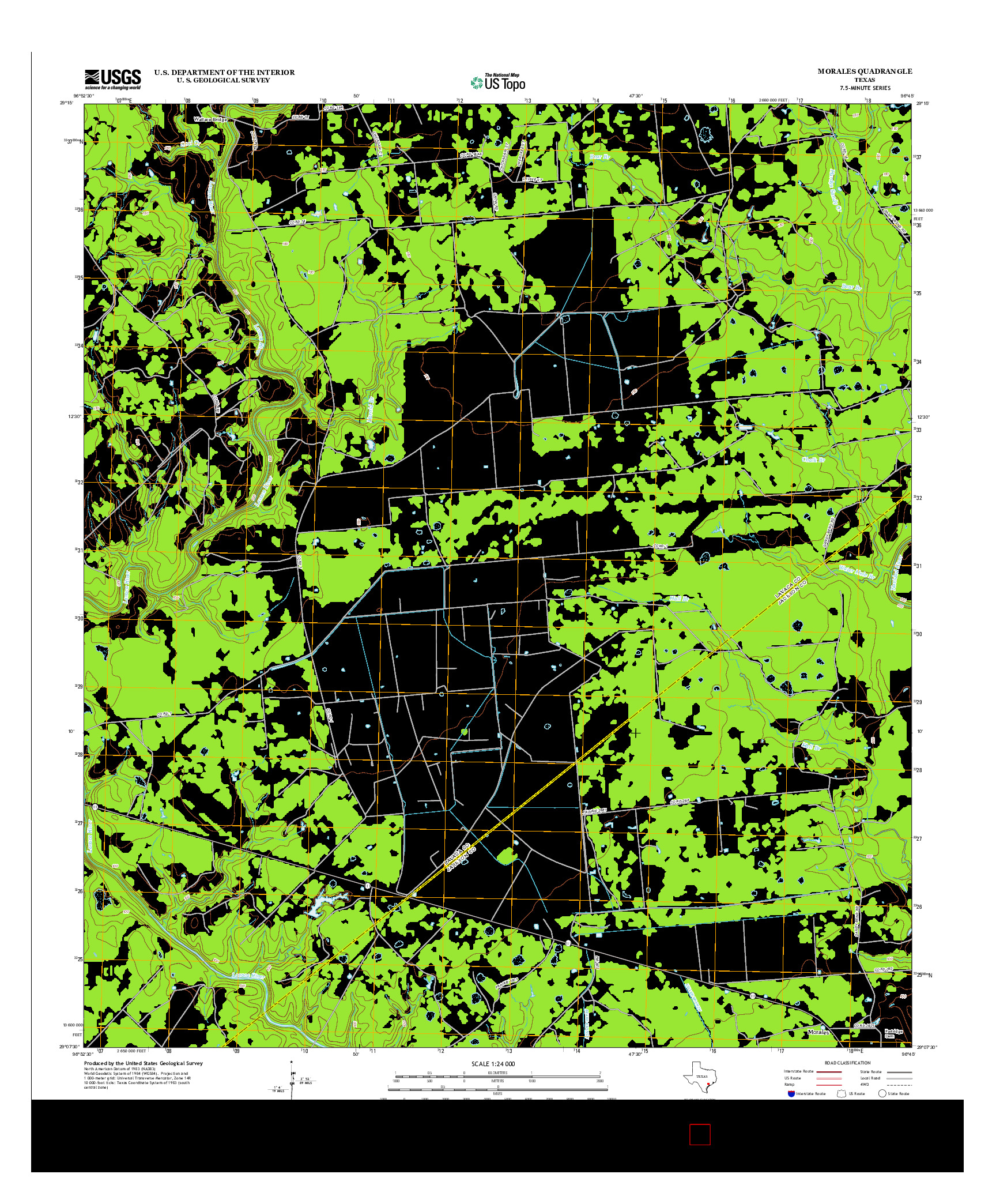 USGS US TOPO 7.5-MINUTE MAP FOR MORALES, TX 2013