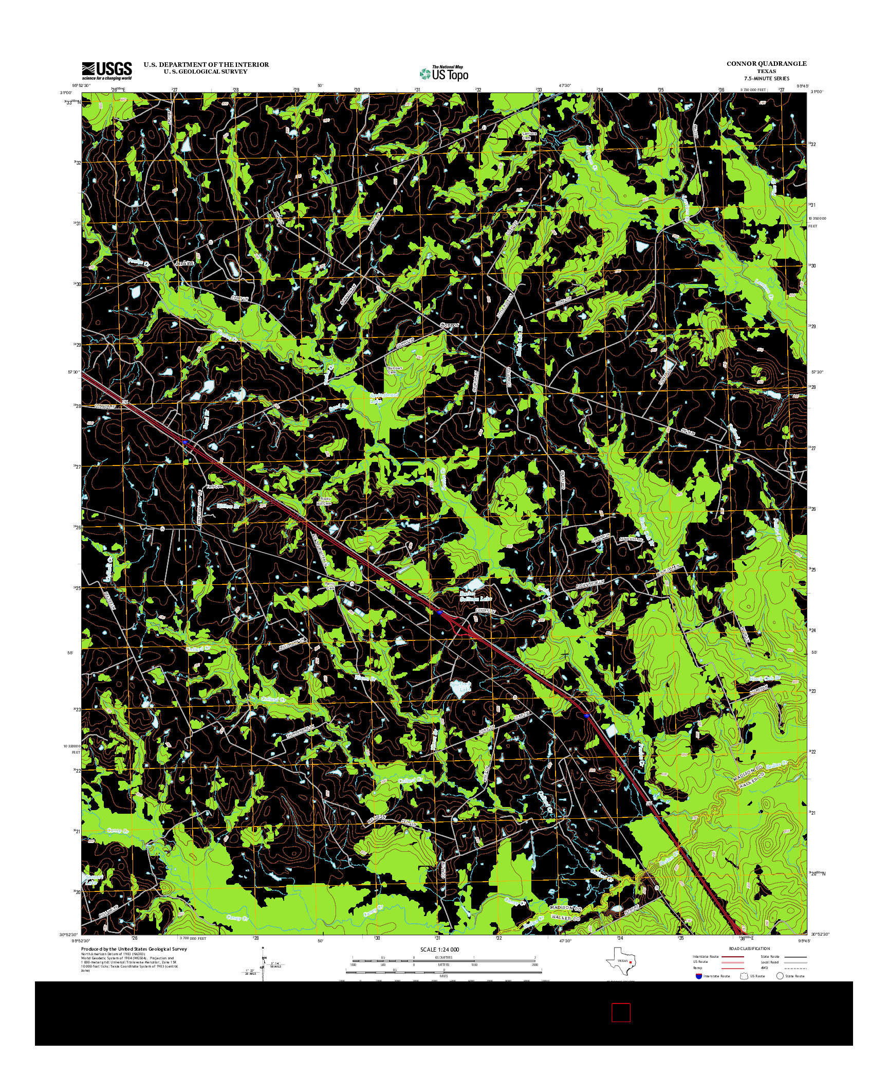 USGS US TOPO 7.5-MINUTE MAP FOR CONNOR, TX 2013