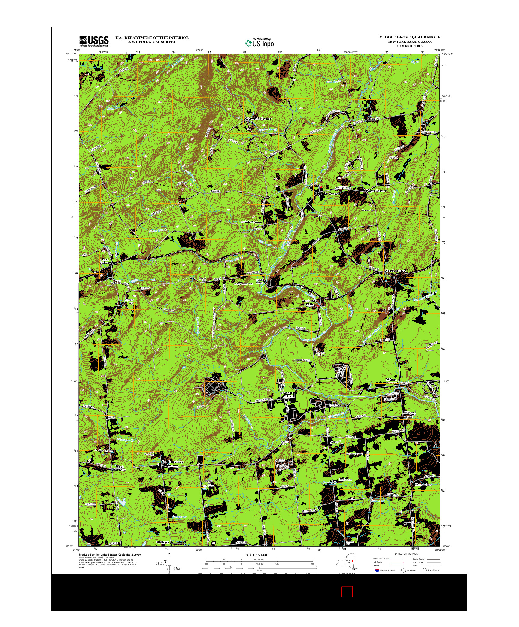 USGS US TOPO 7.5-MINUTE MAP FOR MIDDLE GROVE, NY 2013