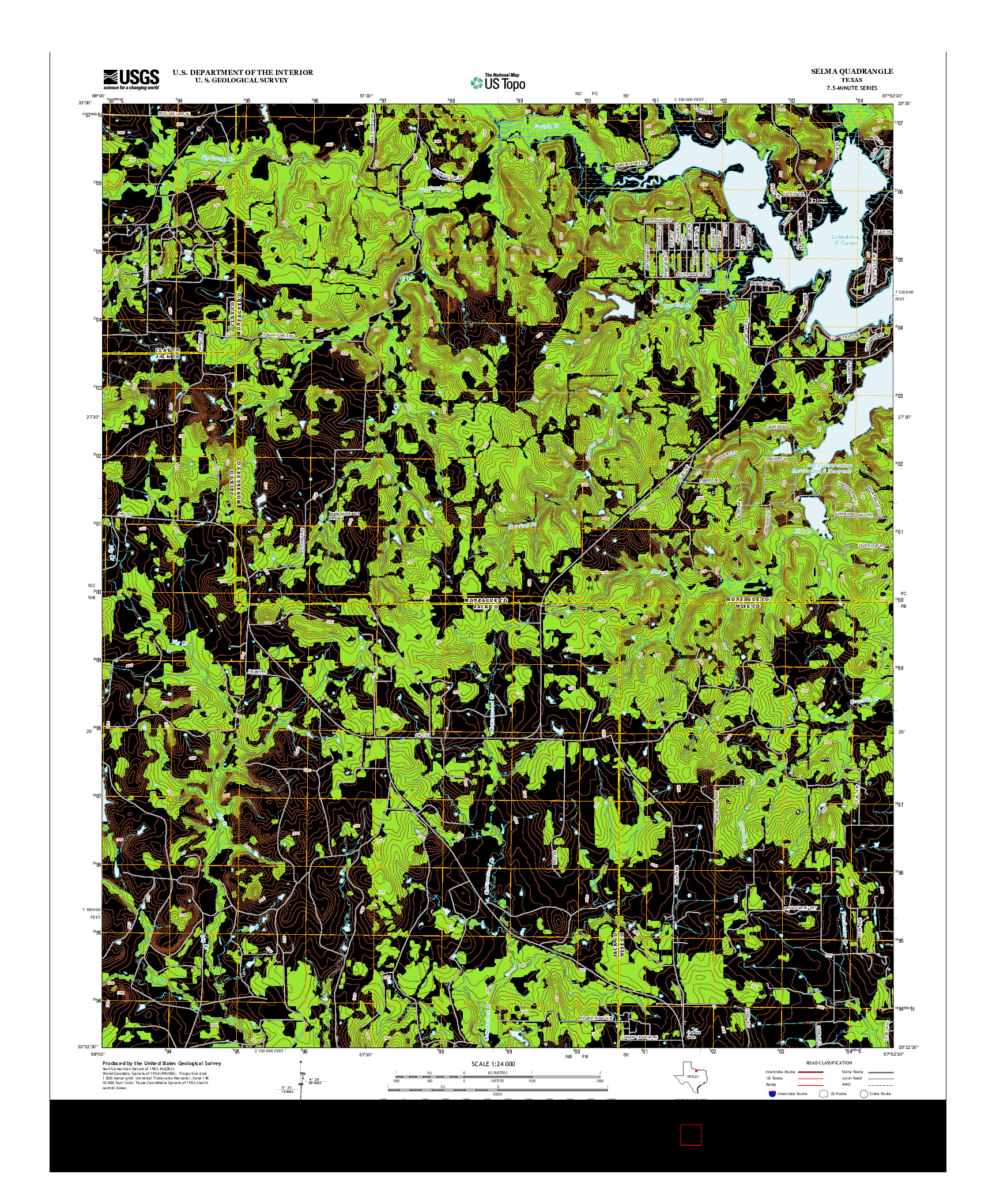 USGS US TOPO 7.5-MINUTE MAP FOR SELMA, TX 2013