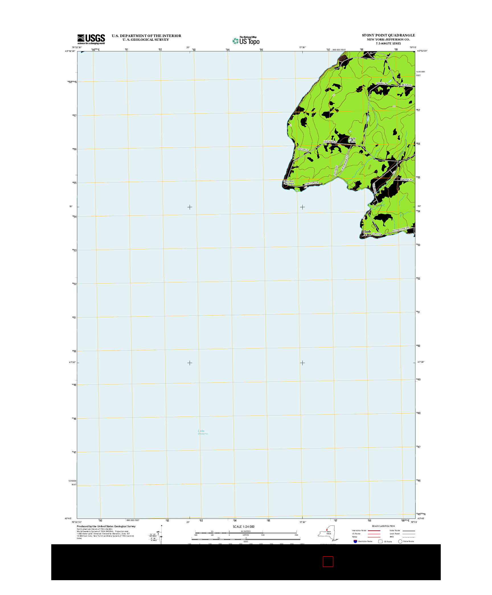 USGS US TOPO 7.5-MINUTE MAP FOR STONY POINT, NY 2013