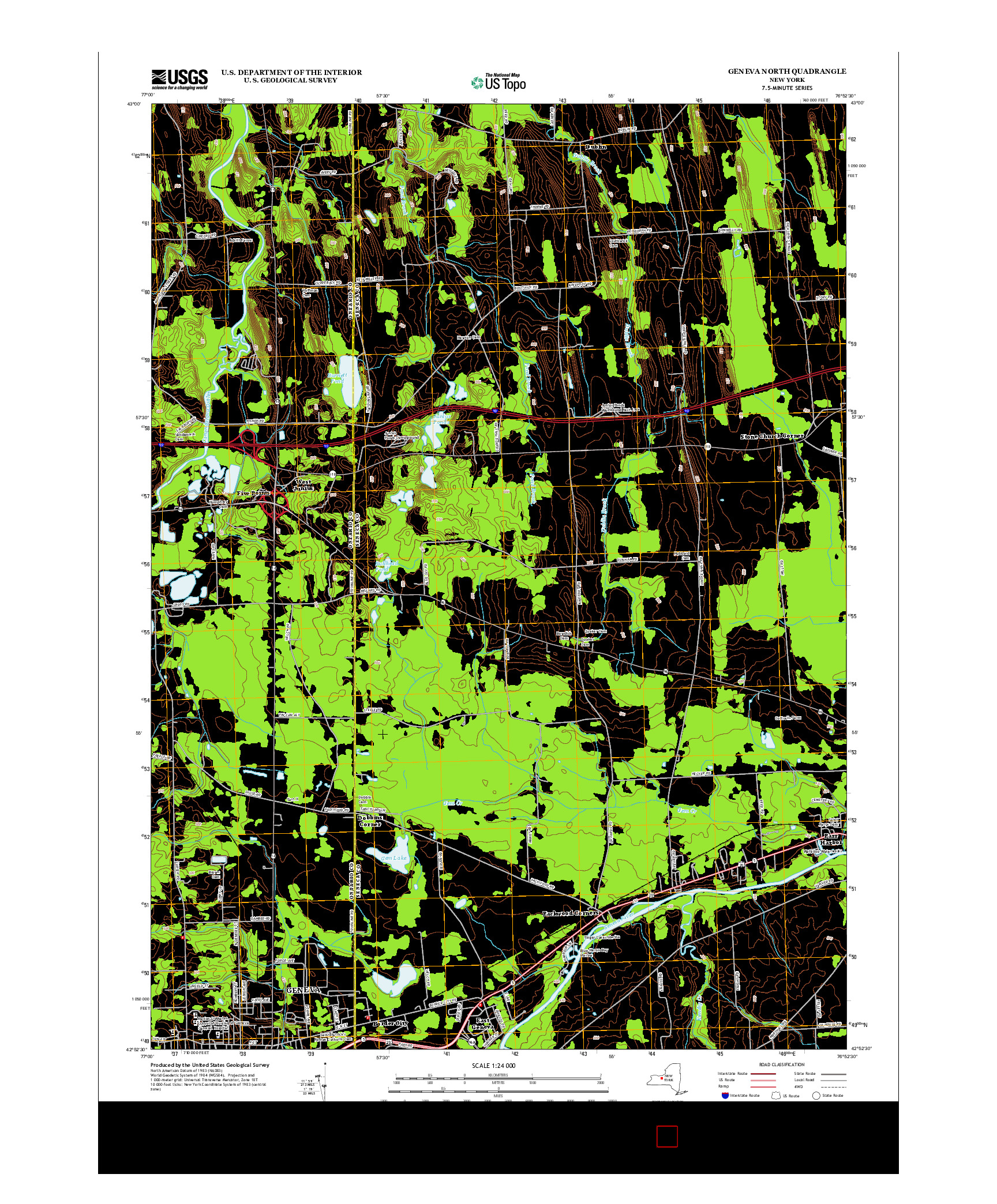 USGS US TOPO 7.5-MINUTE MAP FOR GENEVA NORTH, NY 2013