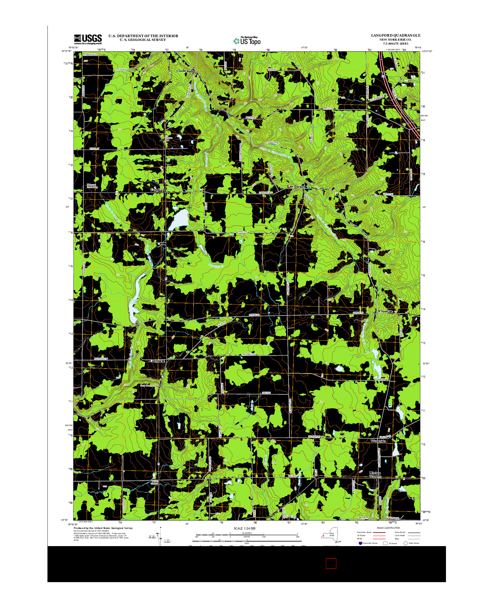USGS US TOPO 7.5-MINUTE MAP FOR LANGFORD, NY 2013