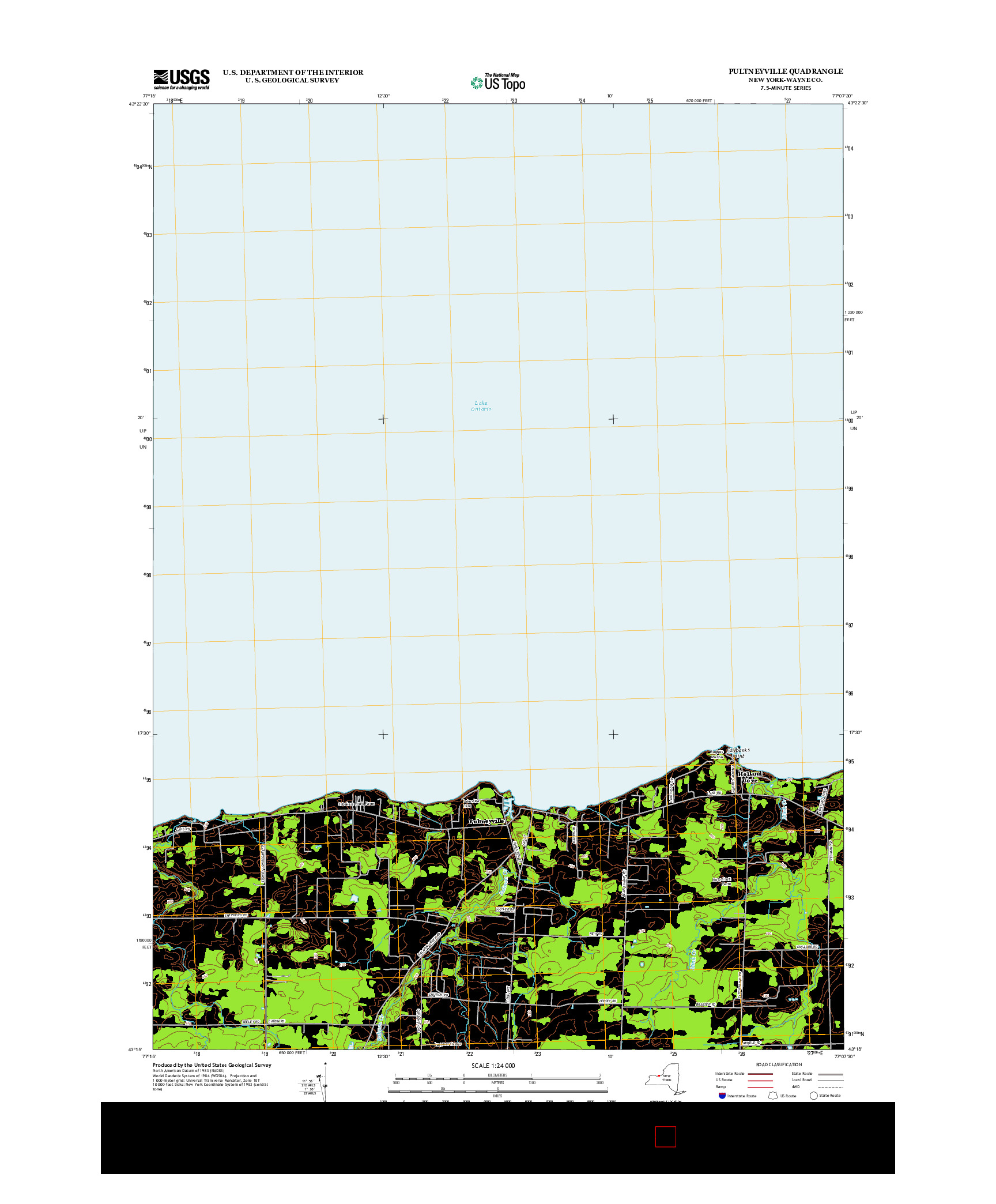 USGS US TOPO 7.5-MINUTE MAP FOR PULTNEYVILLE, NY 2013