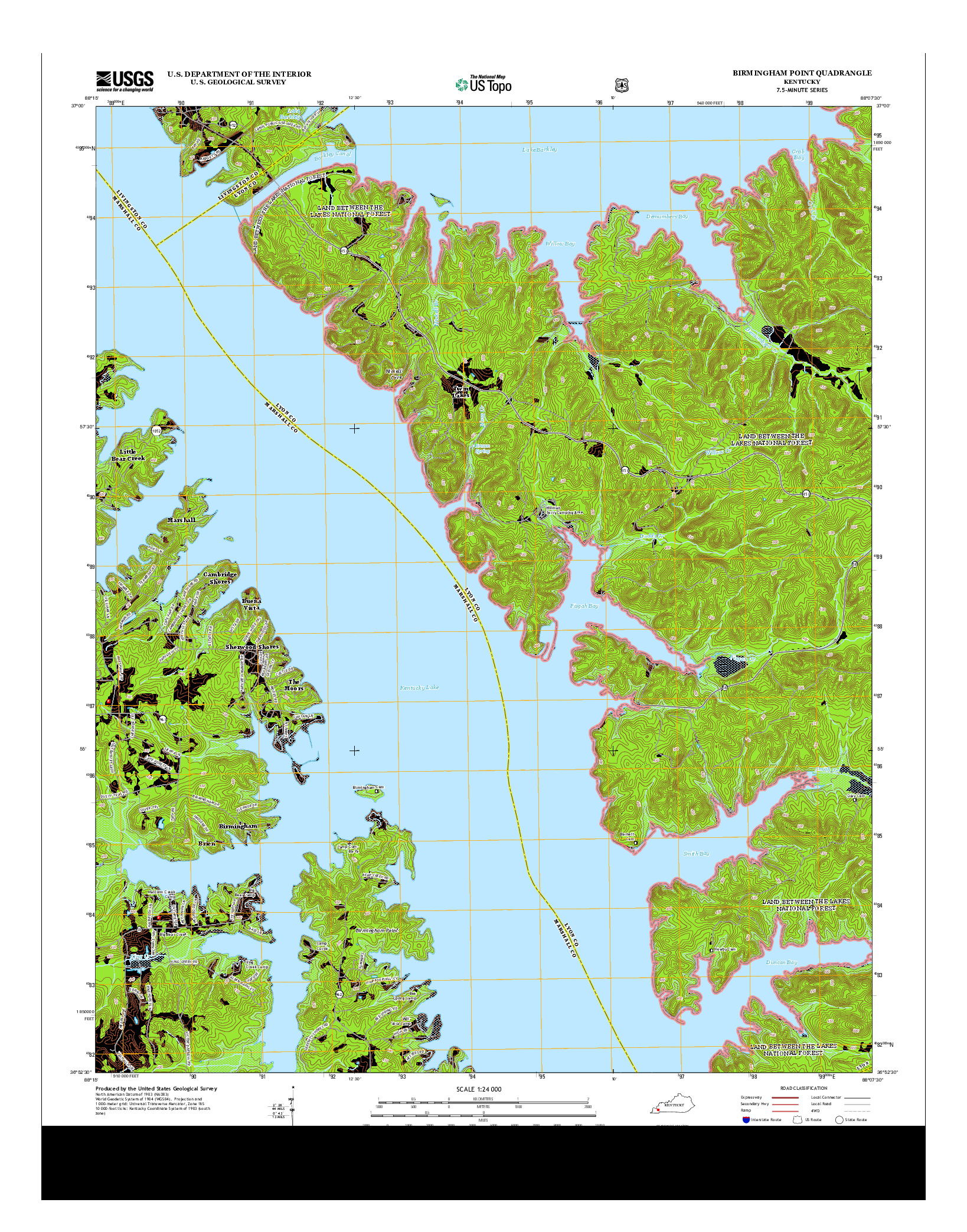 USGS US TOPO 7.5-MINUTE MAP FOR BIRMINGHAM POINT, KY 2013