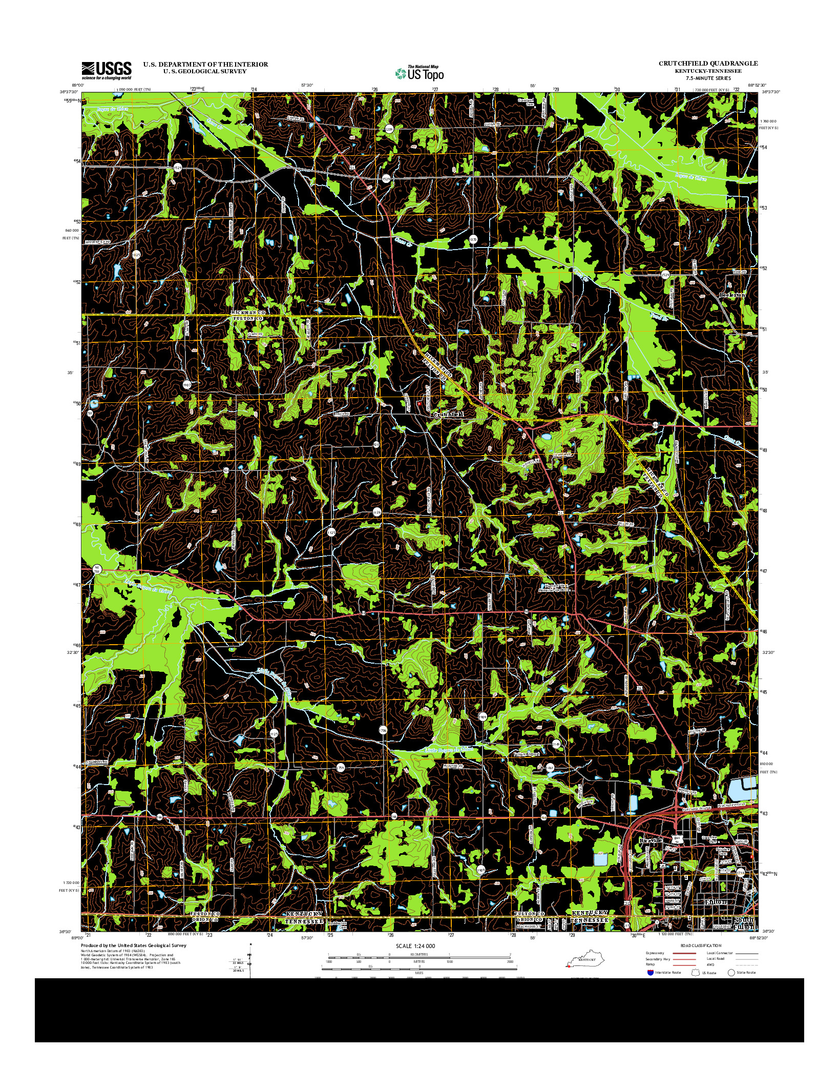 USGS US TOPO 7.5-MINUTE MAP FOR CRUTCHFIELD, KY-TN 2013