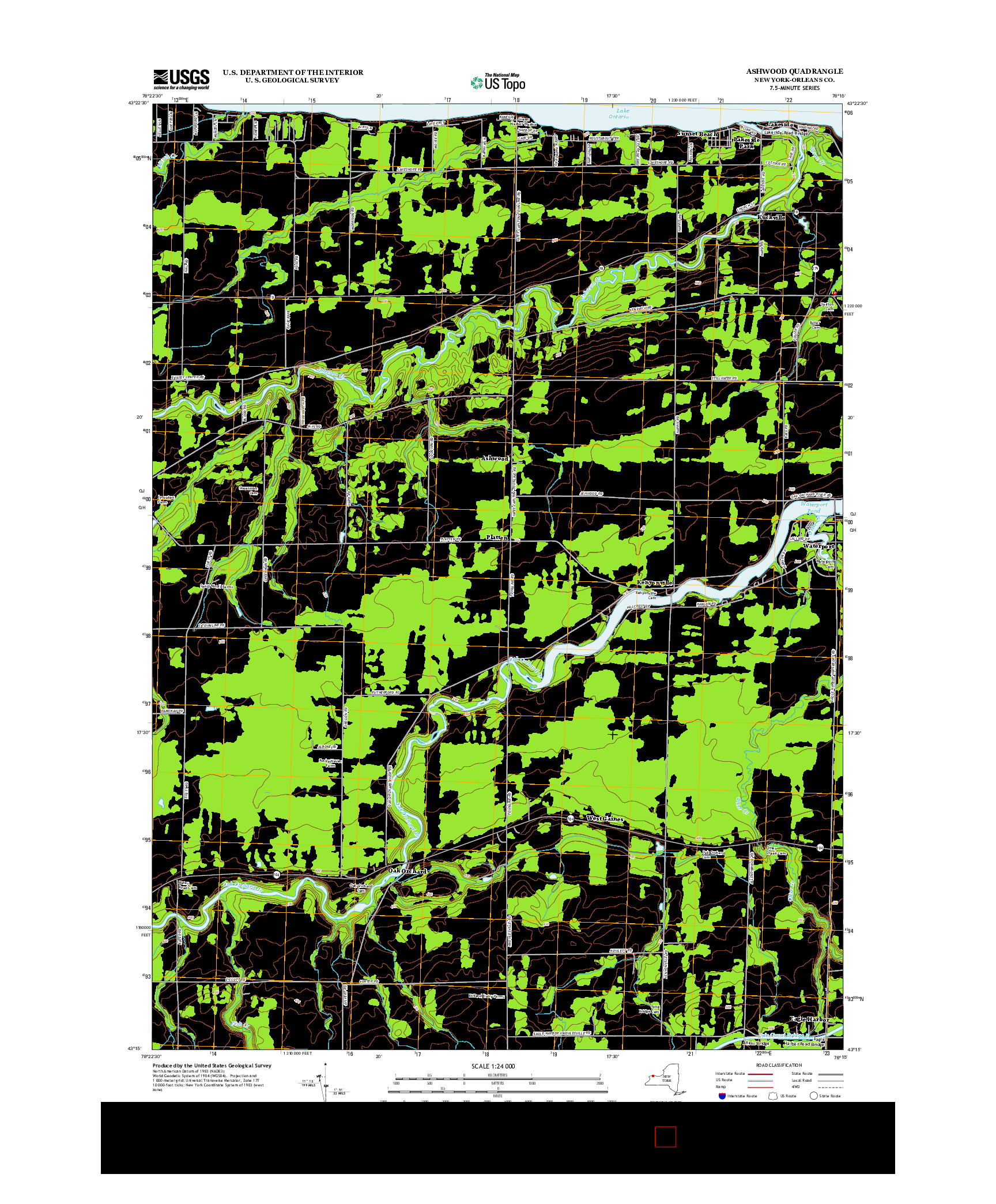 USGS US TOPO 7.5-MINUTE MAP FOR ASHWOOD, NY 2013