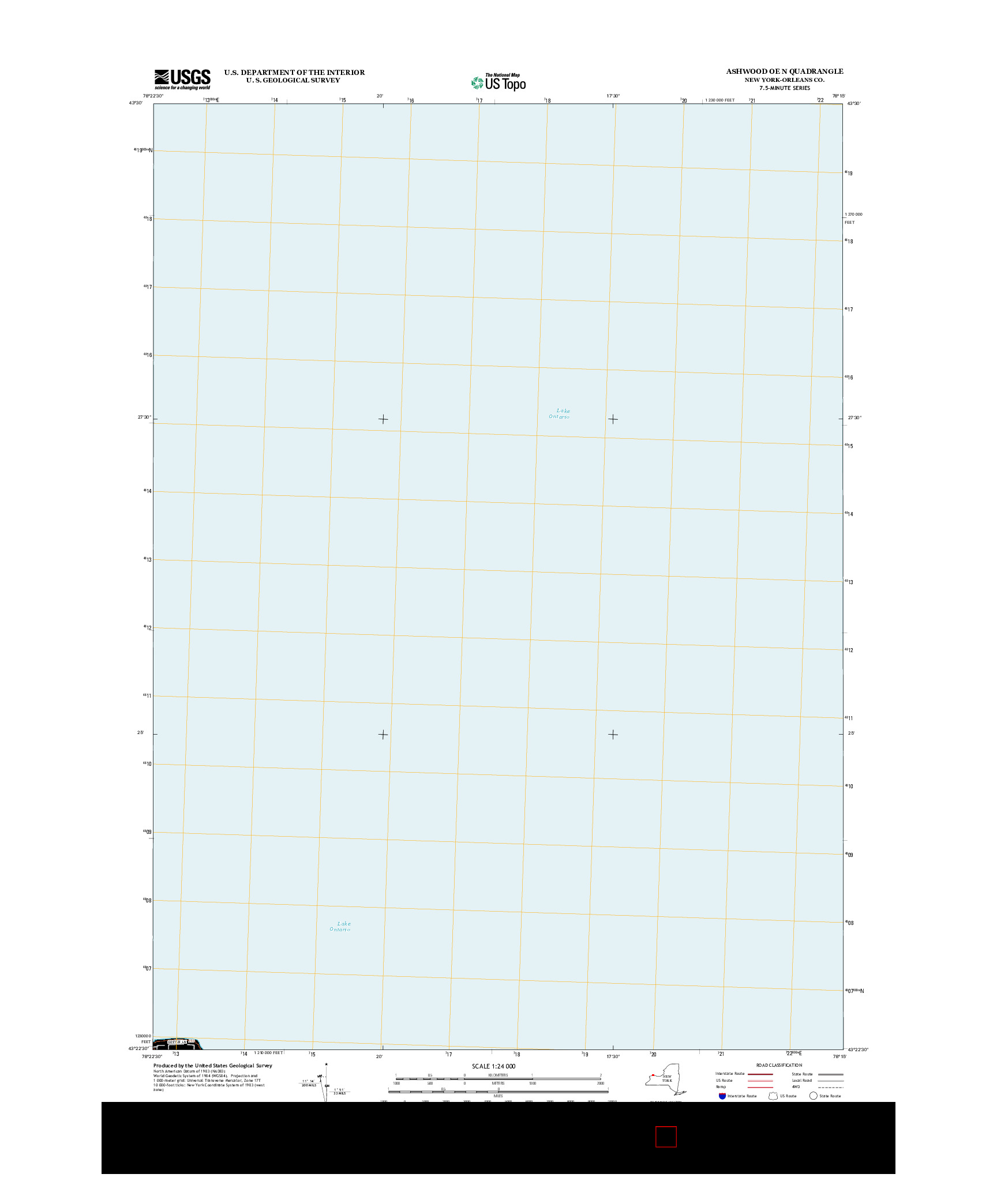 USGS US TOPO 7.5-MINUTE MAP FOR ASHWOOD OE N, NY 2013