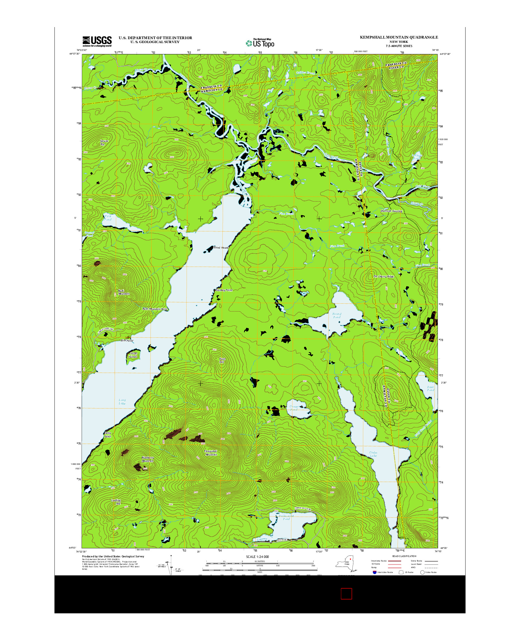 USGS US TOPO 7.5-MINUTE MAP FOR KEMPSHALL MOUNTAIN, NY 2013