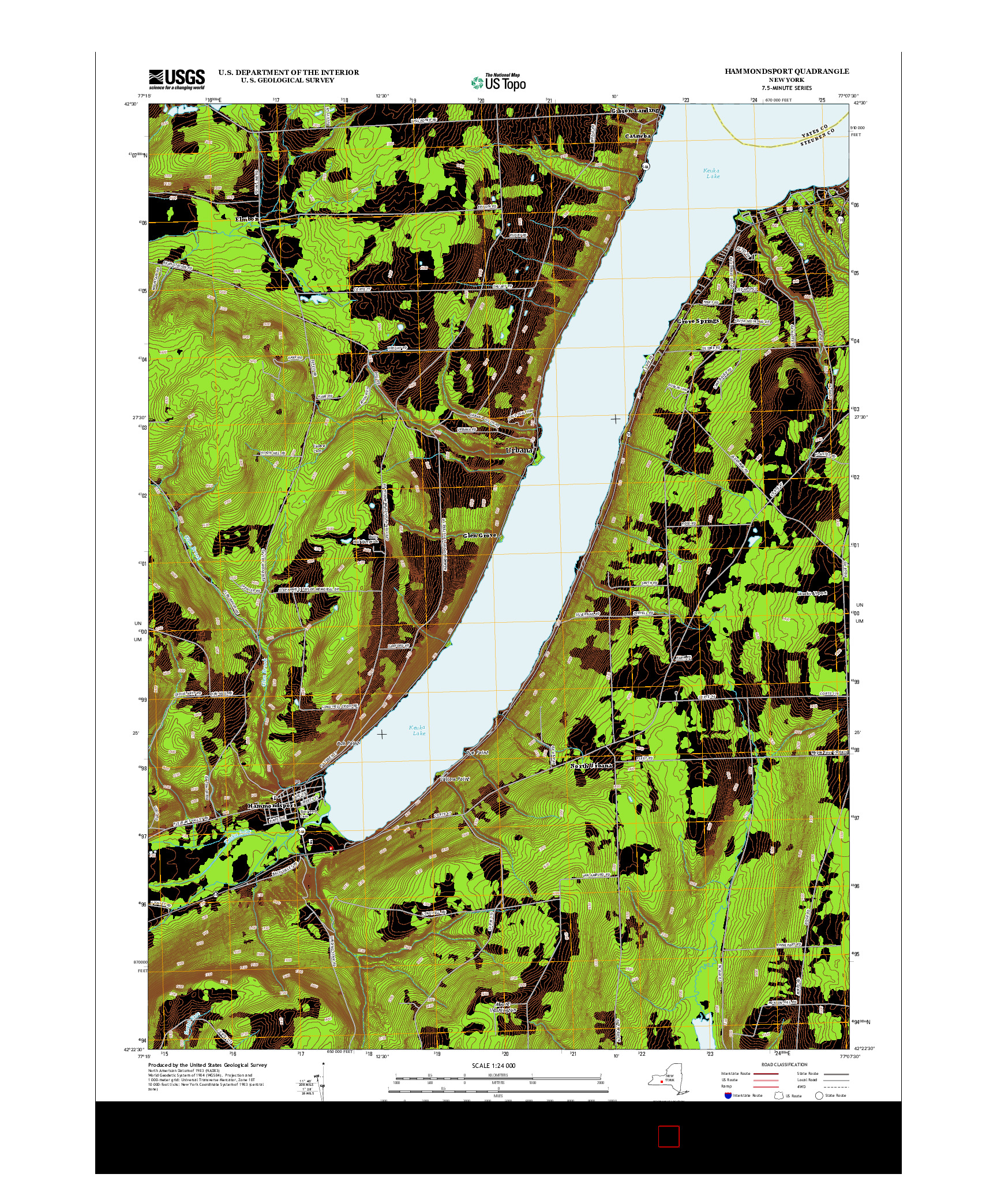 USGS US TOPO 7.5-MINUTE MAP FOR HAMMONDSPORT, NY 2013