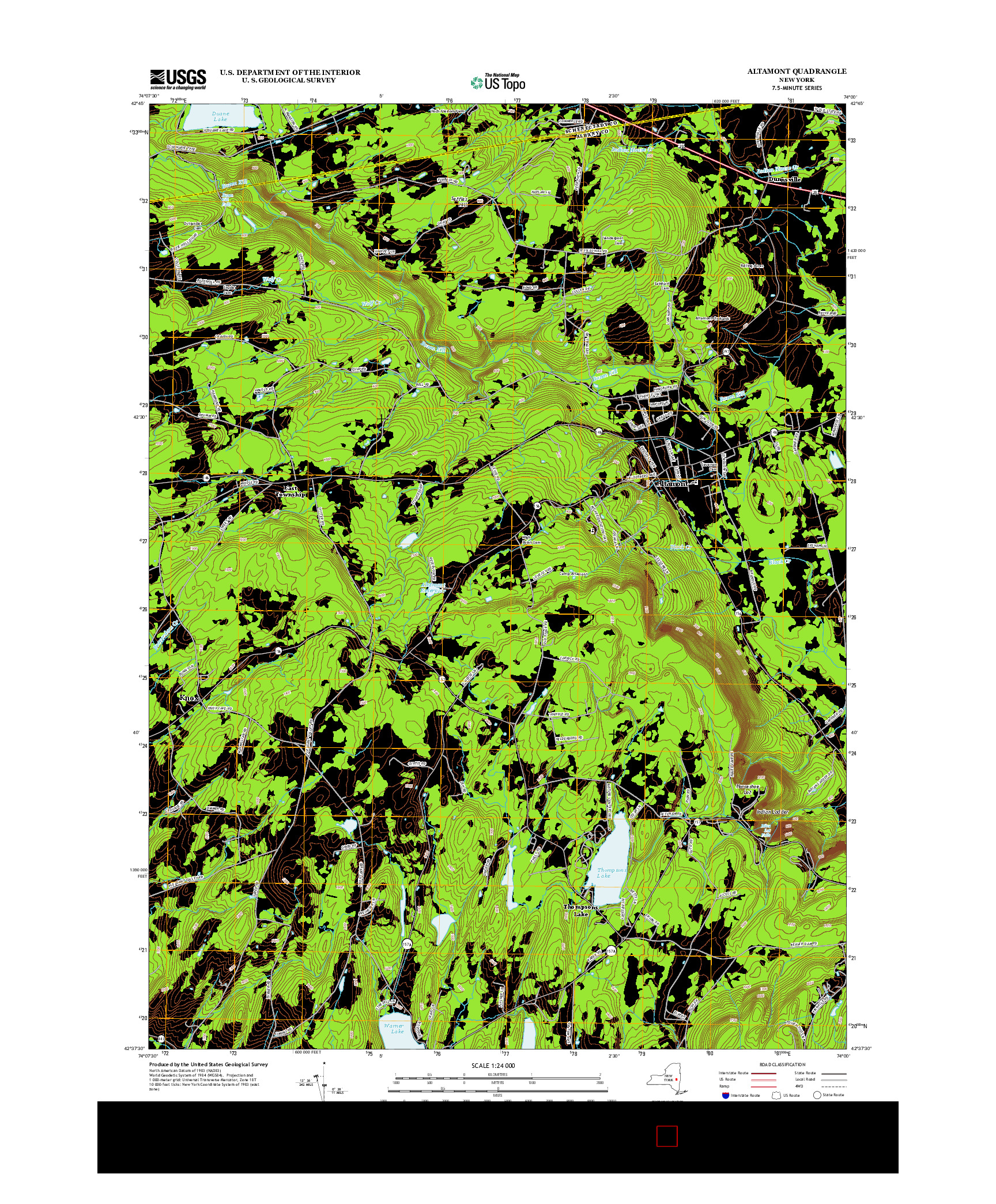 USGS US TOPO 7.5-MINUTE MAP FOR ALTAMONT, NY 2013