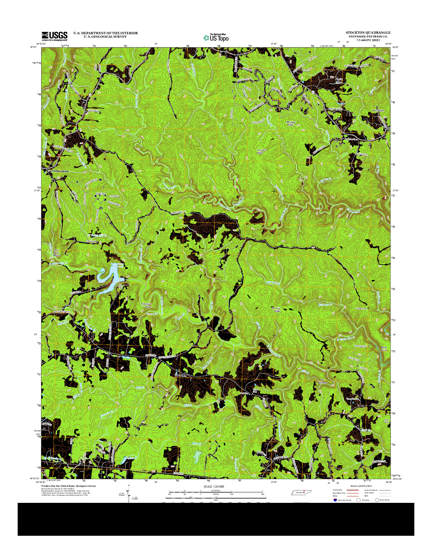 USGS US TOPO 7.5-MINUTE MAP FOR STOCKTON, TN 2013