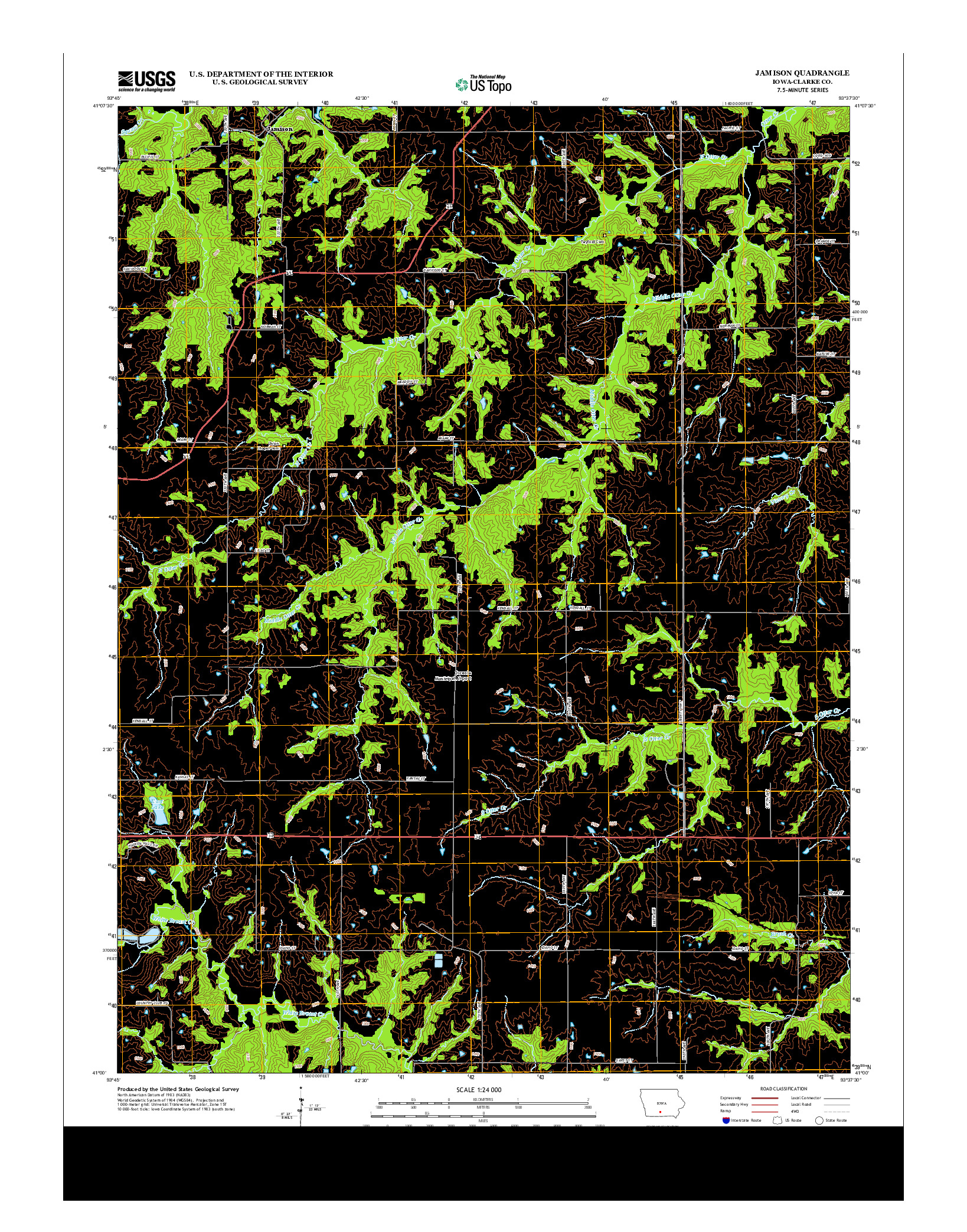 USGS US TOPO 7.5-MINUTE MAP FOR JAMISON, IA 2013