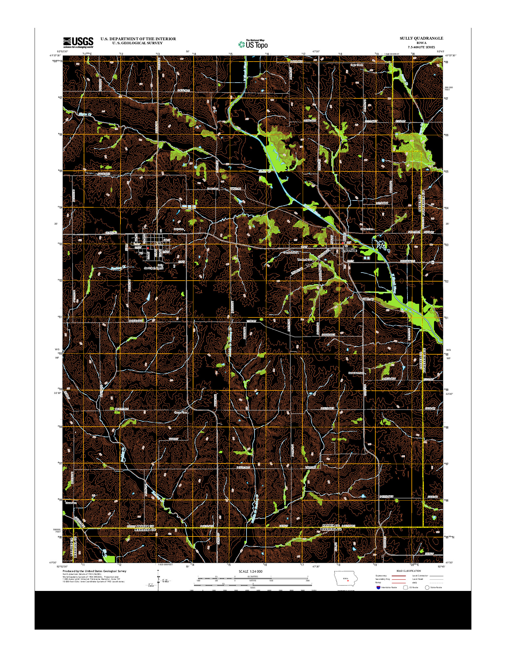 USGS US TOPO 7.5-MINUTE MAP FOR SULLY, IA 2013