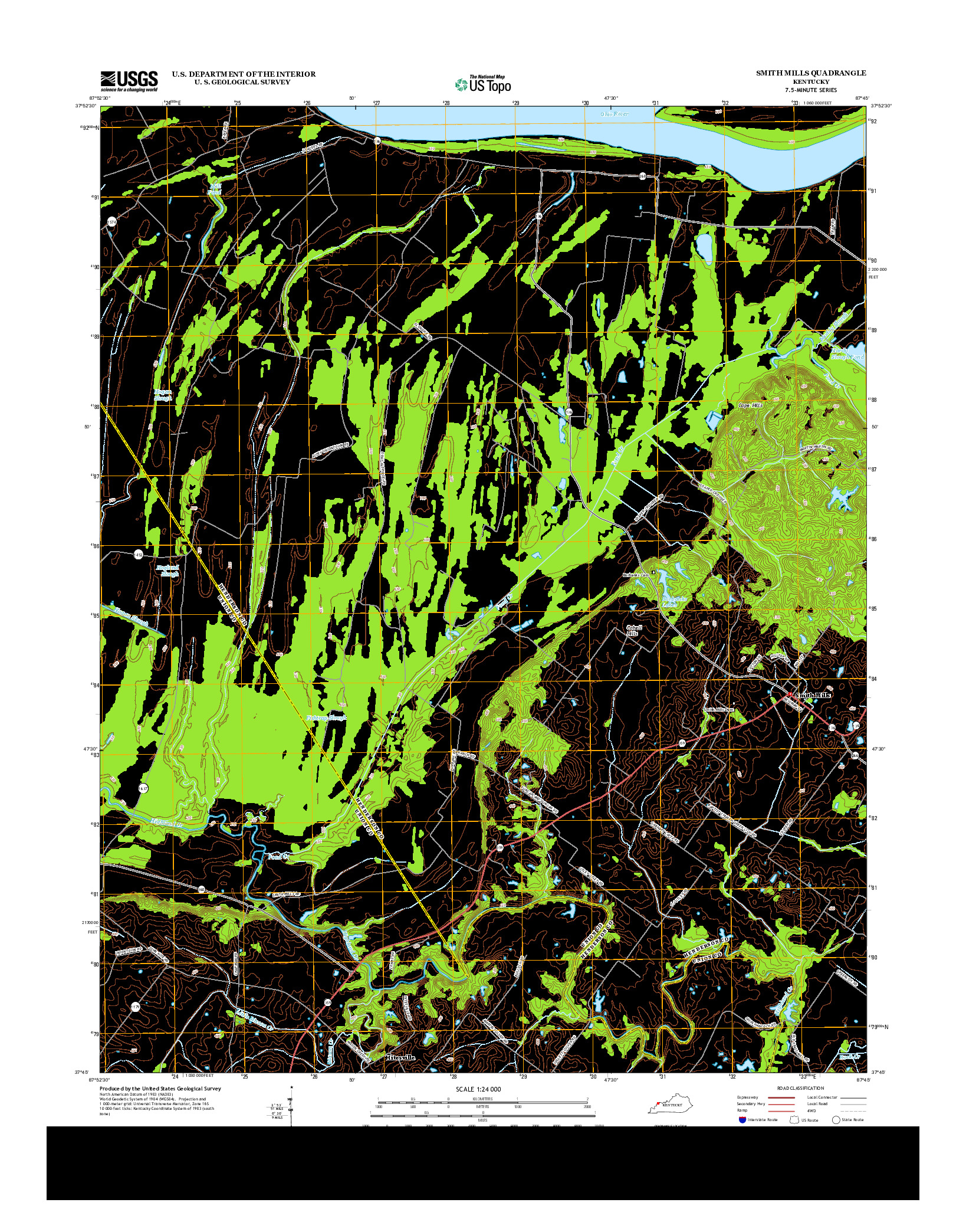 USGS US TOPO 7.5-MINUTE MAP FOR SMITH MILLS, KY 2013