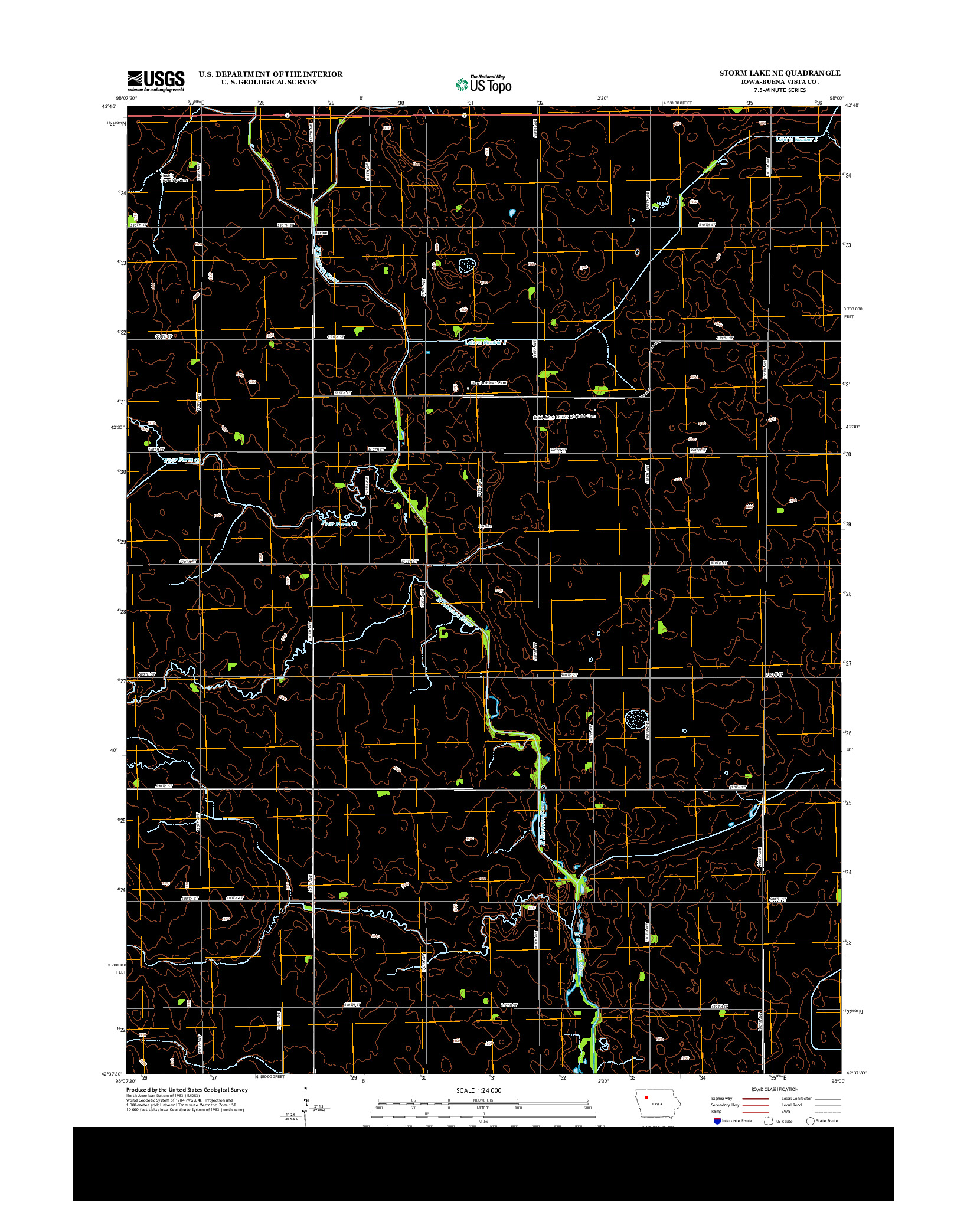 USGS US TOPO 7.5-MINUTE MAP FOR STORM LAKE NE, IA 2013