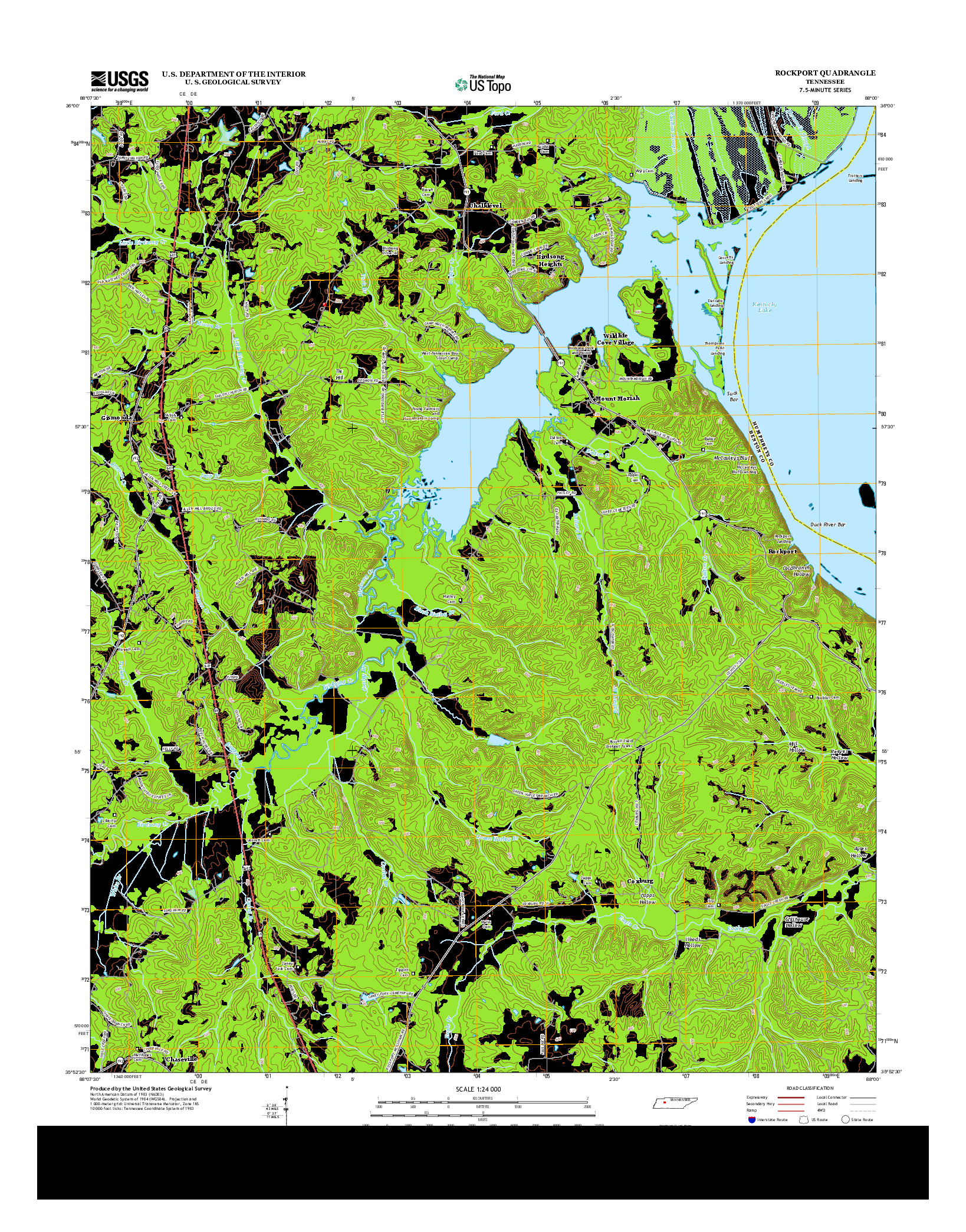 USGS US TOPO 7.5-MINUTE MAP FOR ROCKPORT, TN 2013
