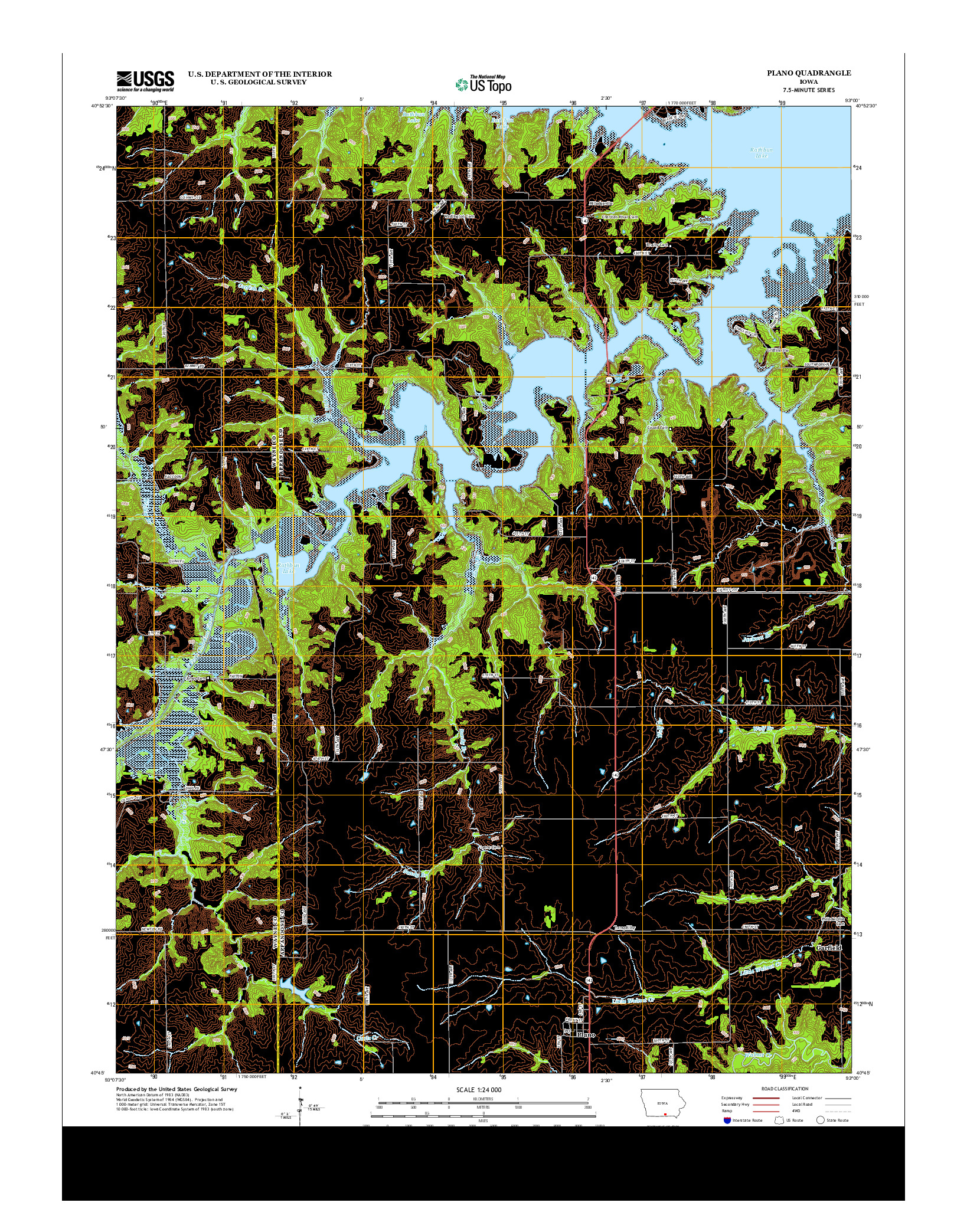 USGS US TOPO 7.5-MINUTE MAP FOR PLANO, IA 2013