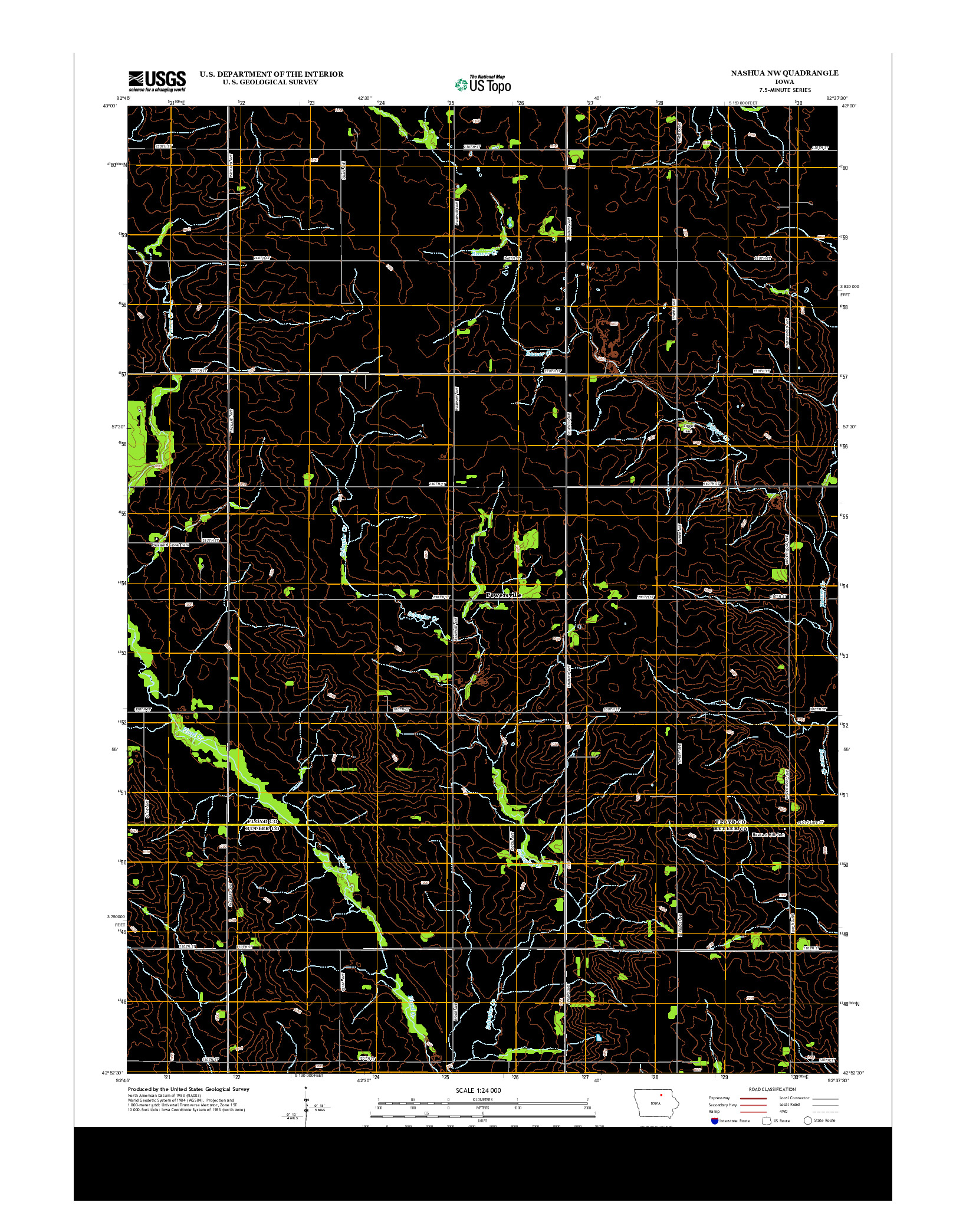 USGS US TOPO 7.5-MINUTE MAP FOR NASHUA NW, IA 2013
