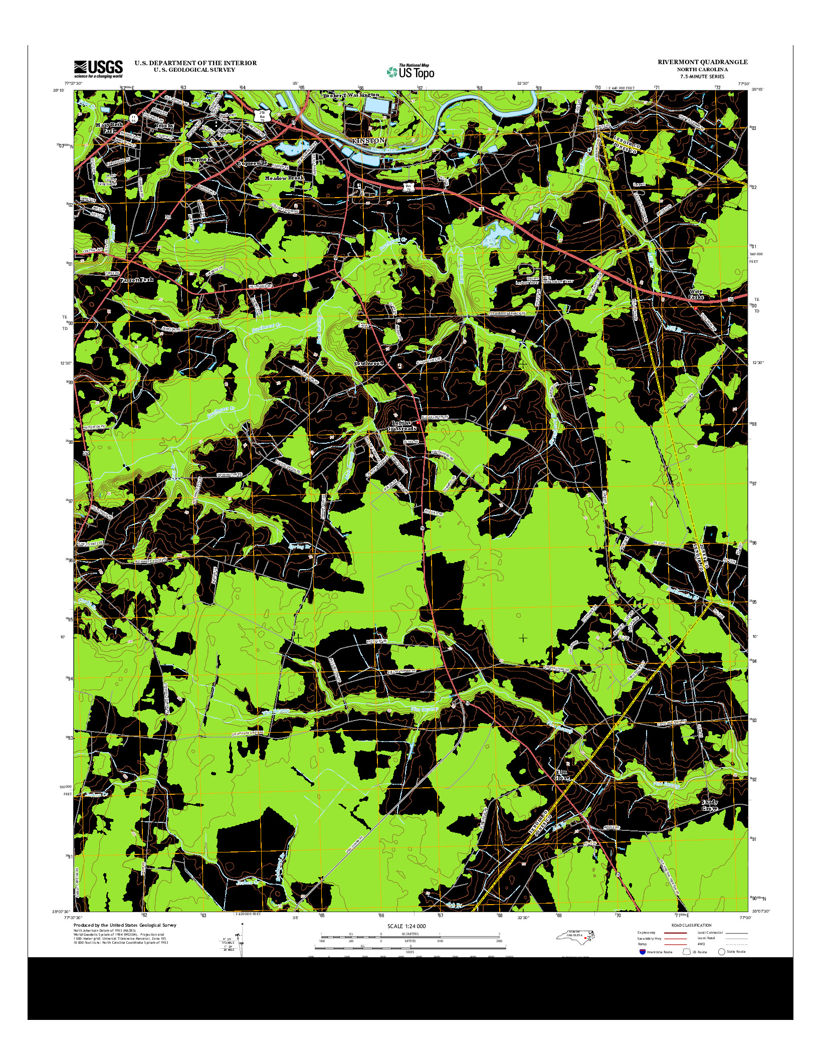 USGS US TOPO 7.5-MINUTE MAP FOR RIVERMONT, NC 2013