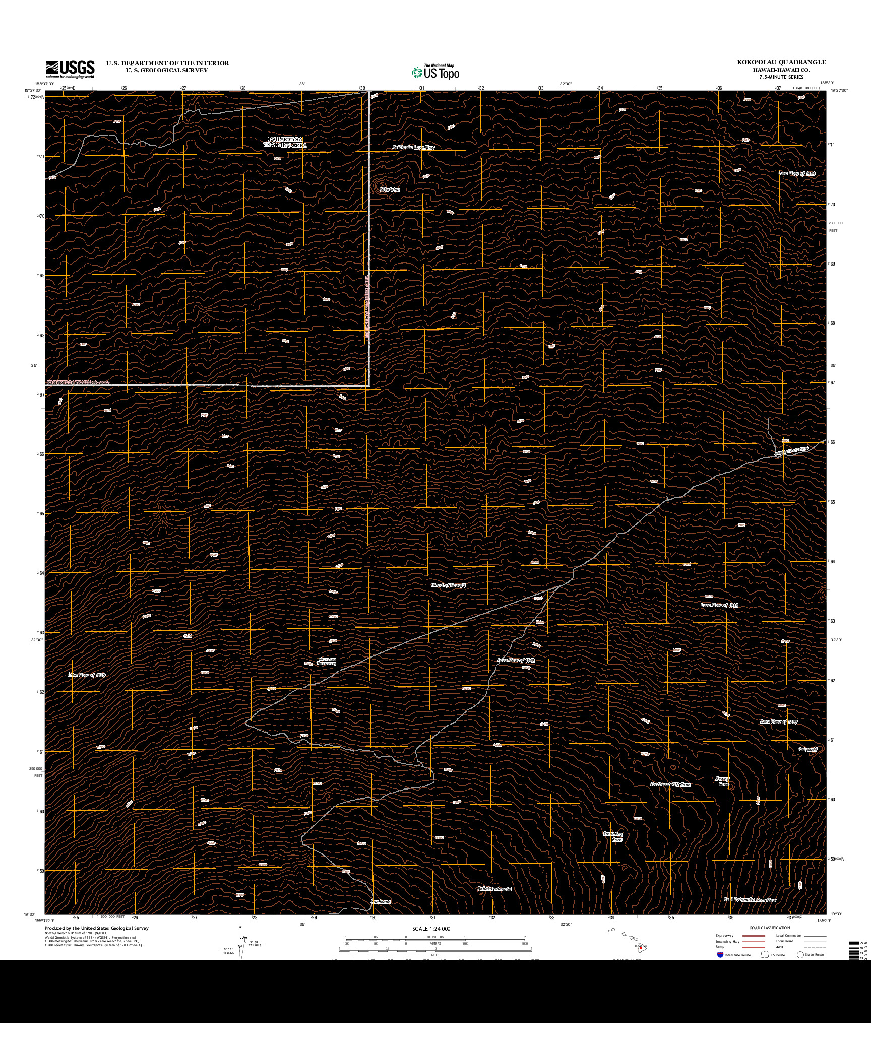 USGS US TOPO 7.5-MINUTE MAP FOR KOKO`OLAU, HI 2013