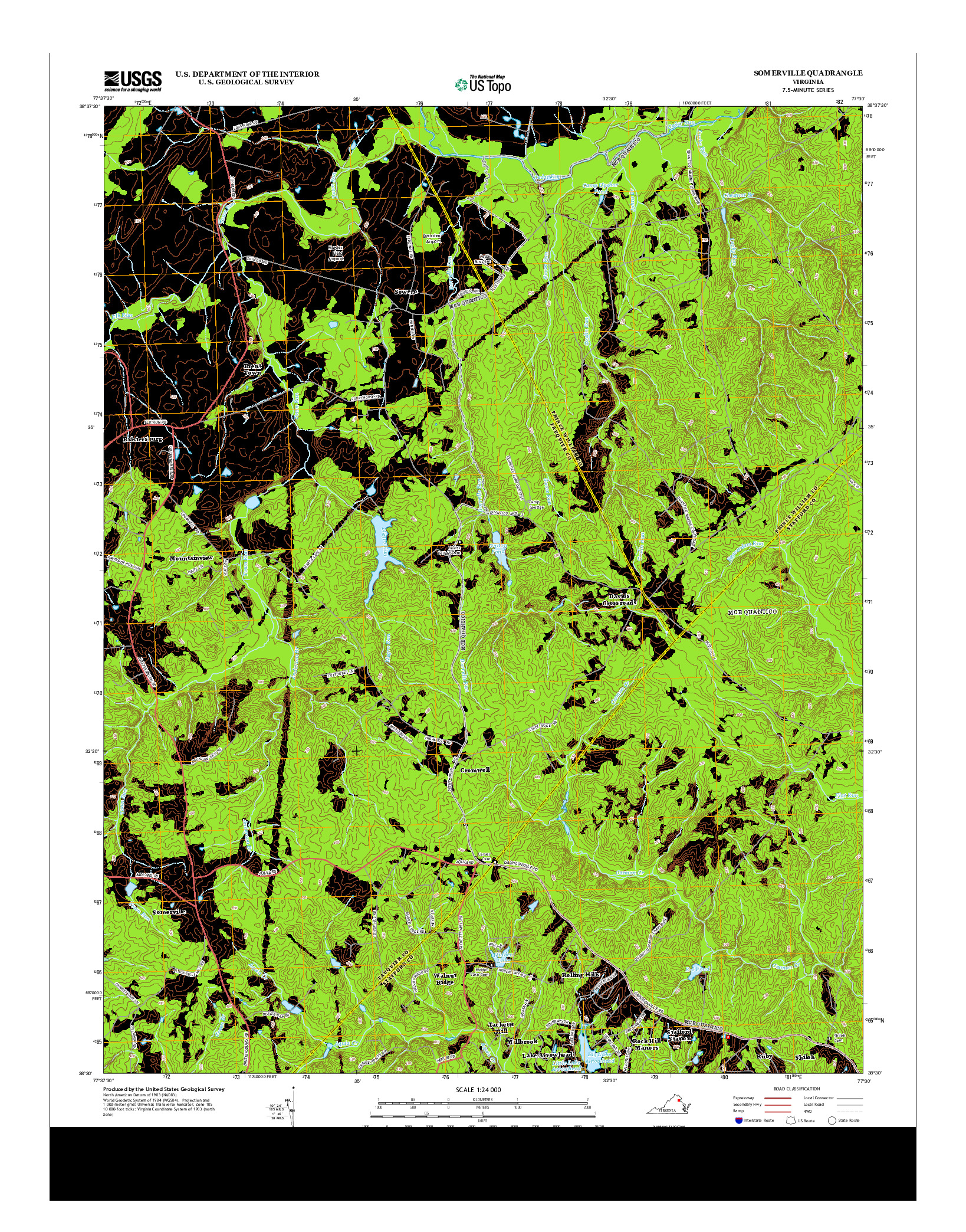 USGS US TOPO 7.5-MINUTE MAP FOR SOMERVILLE, VA 2013