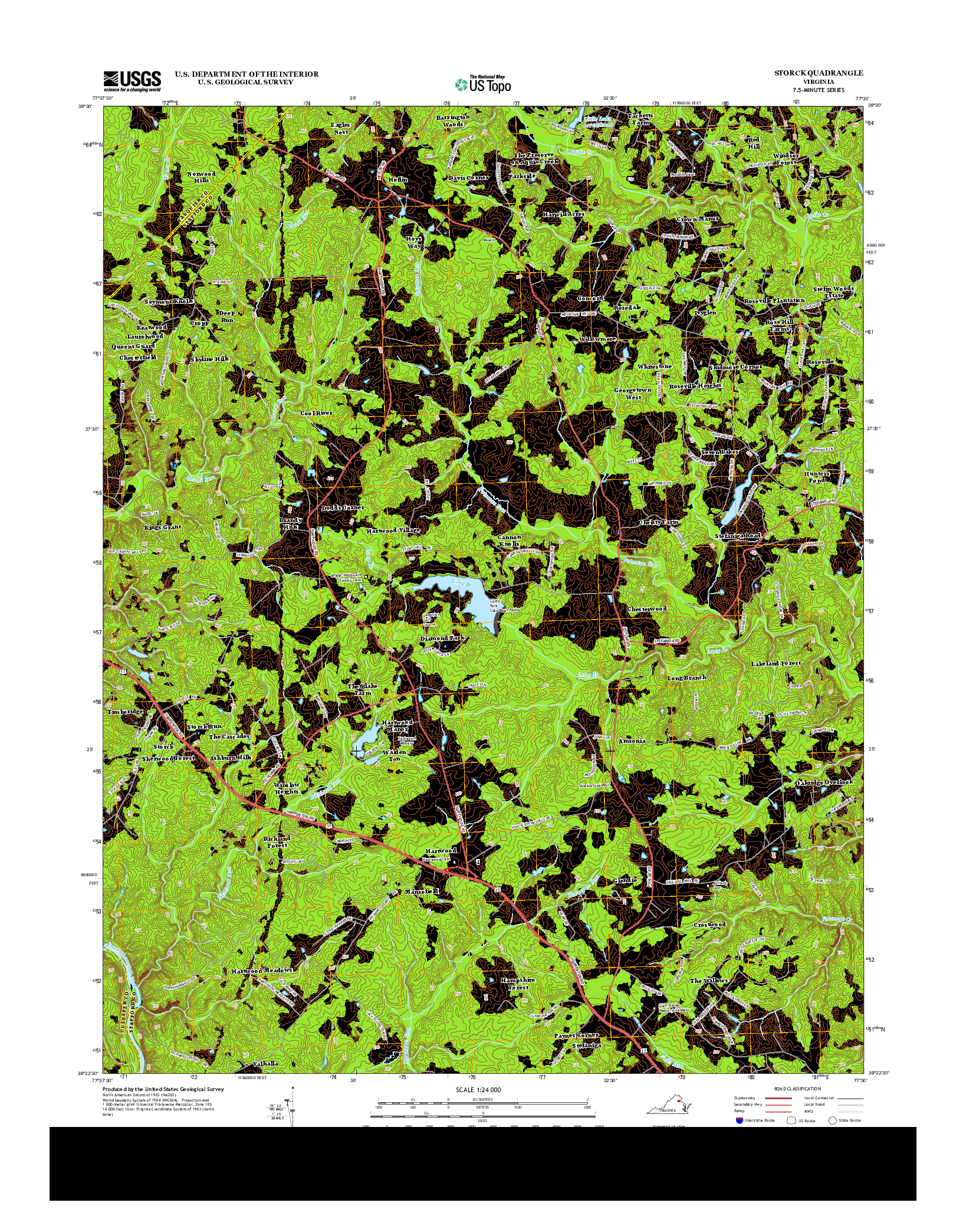 USGS US TOPO 7.5-MINUTE MAP FOR STORCK, VA 2013