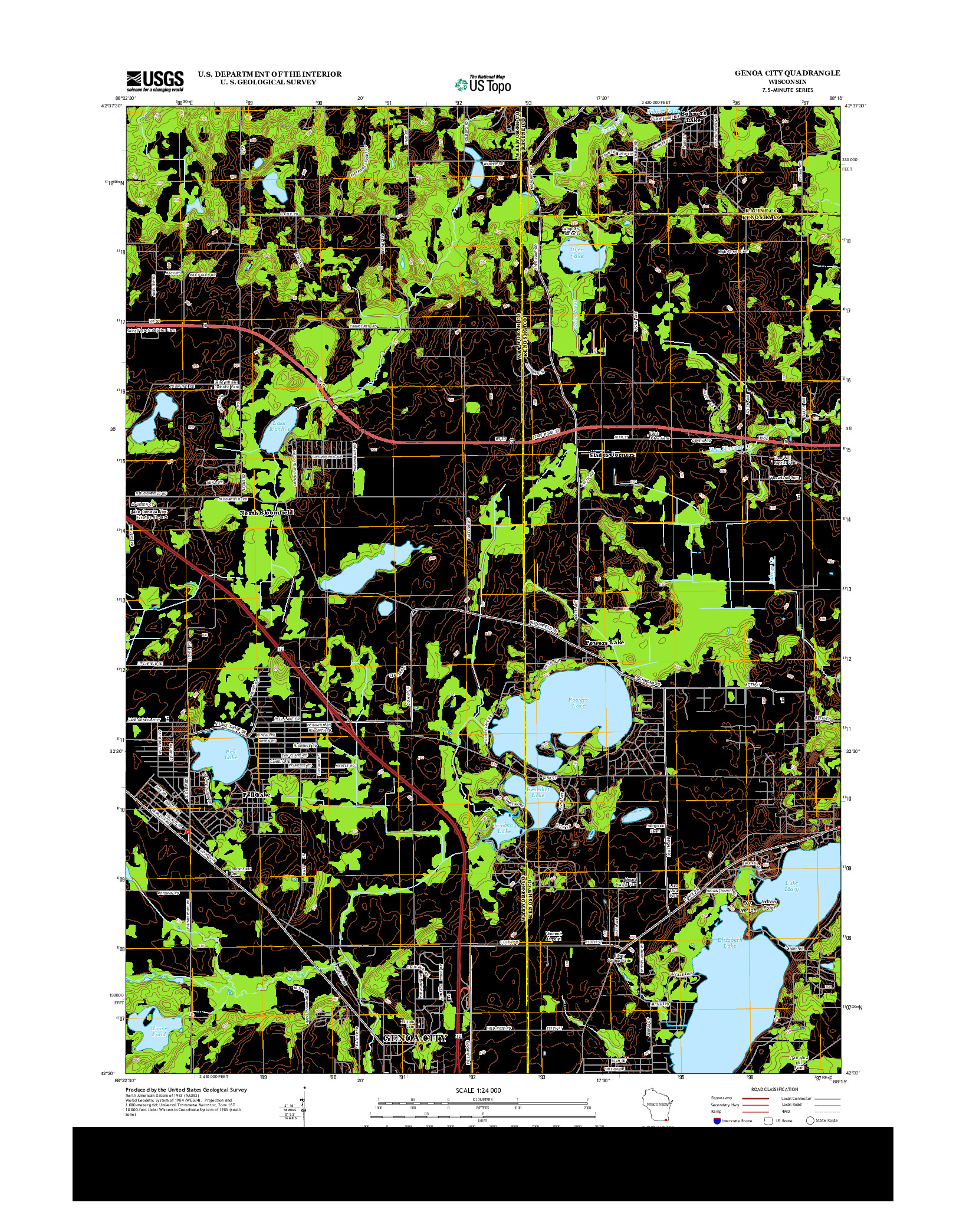 USGS US TOPO 7.5-MINUTE MAP FOR GENOA CITY, WI 2013