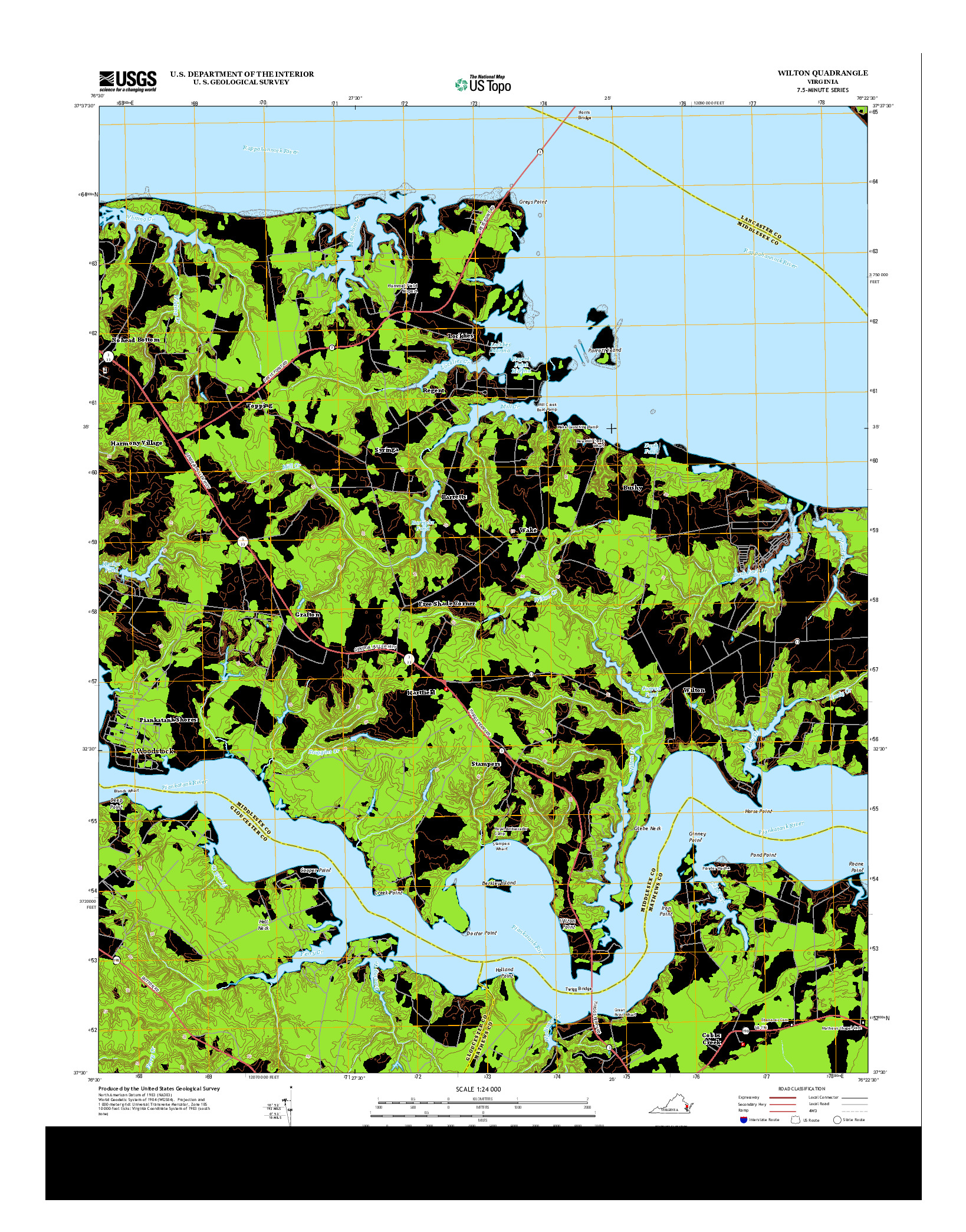 USGS US TOPO 7.5-MINUTE MAP FOR WILTON, VA 2013