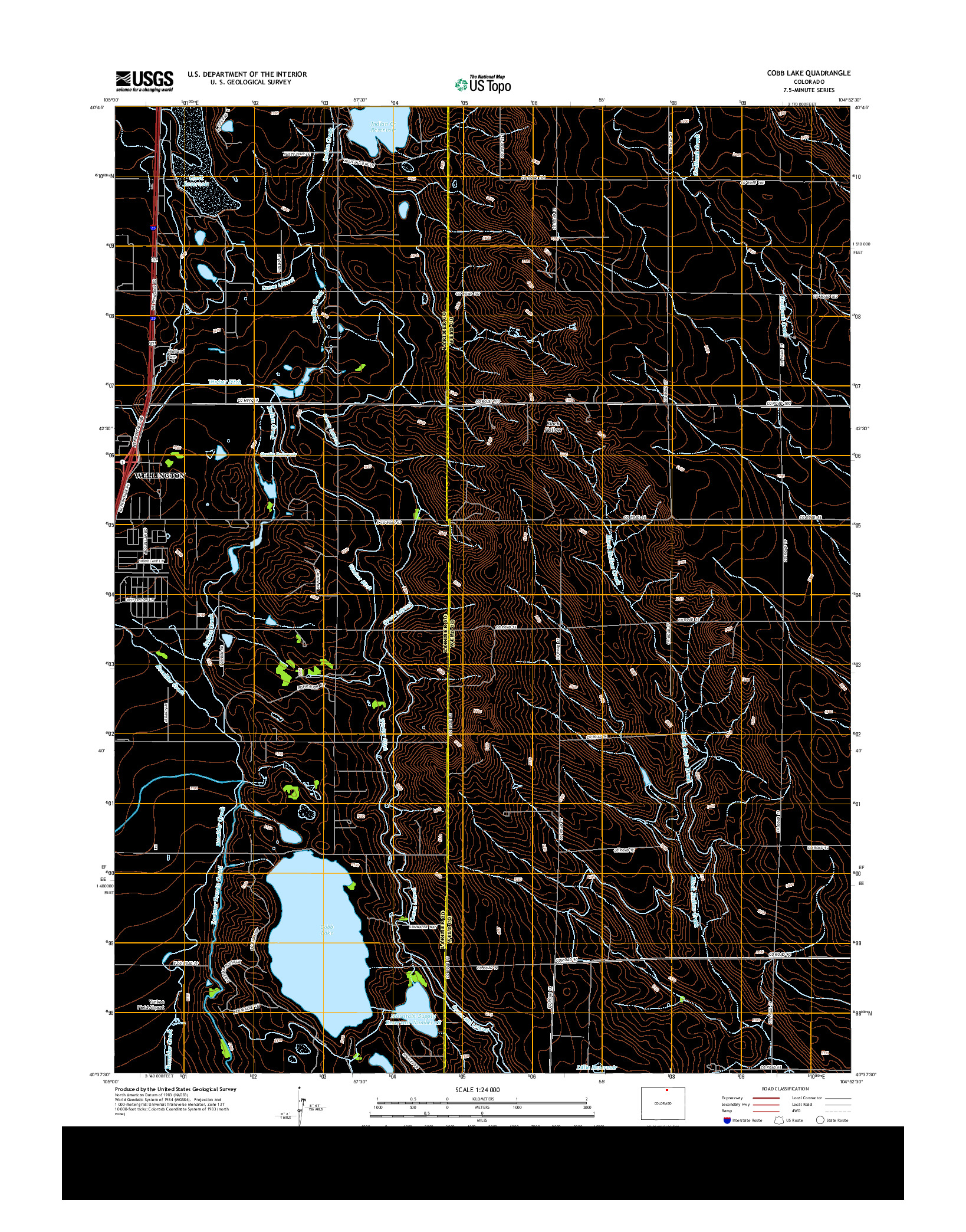 USGS US TOPO 7.5-MINUTE MAP FOR COBB LAKE, CO 2013