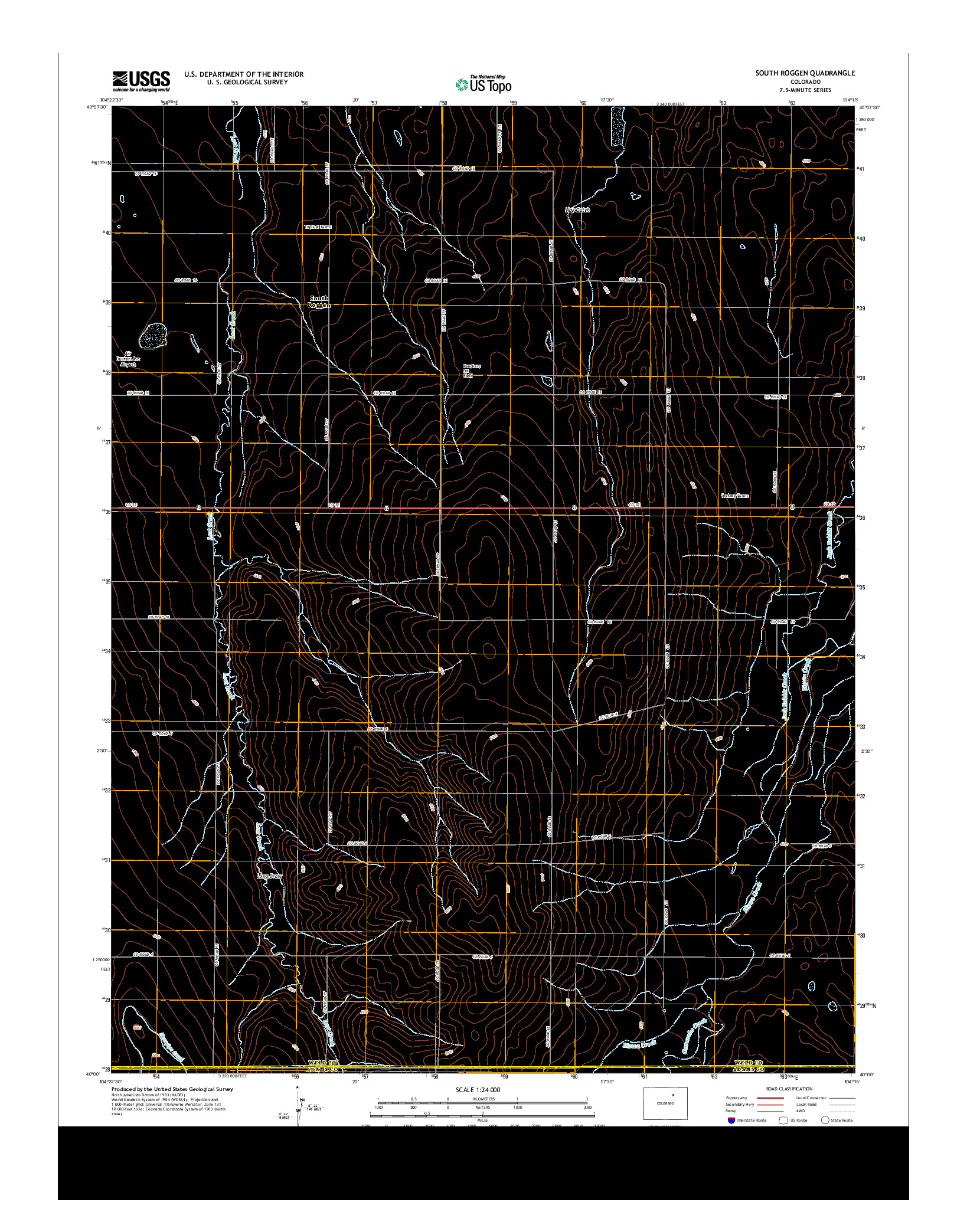 USGS US TOPO 7.5-MINUTE MAP FOR SOUTH ROGGEN, CO 2013