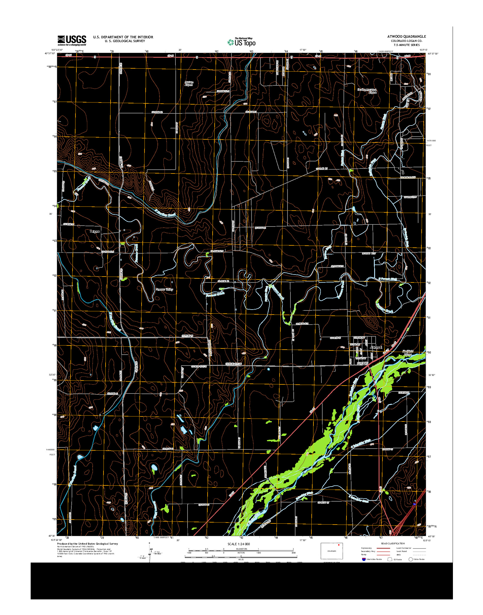 USGS US TOPO 7.5-MINUTE MAP FOR ATWOOD, CO 2013