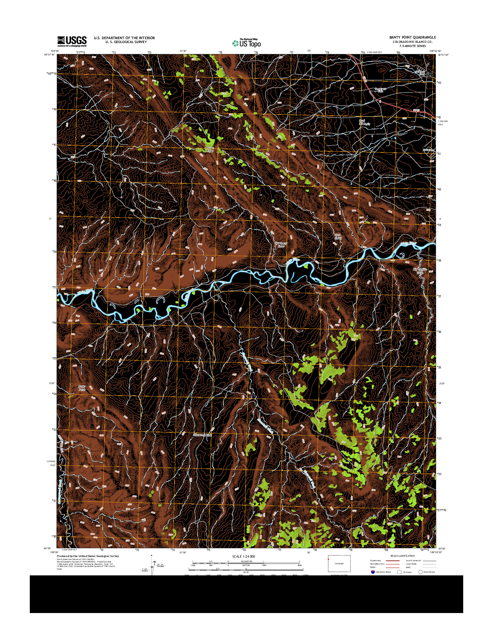 USGS US TOPO 7.5-MINUTE MAP FOR BANTY POINT, CO 2013