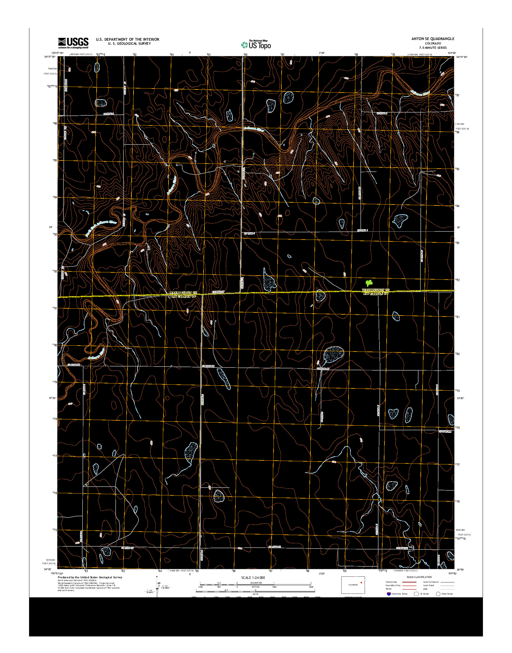 USGS US TOPO 7.5-MINUTE MAP FOR ANTON SE, CO 2013
