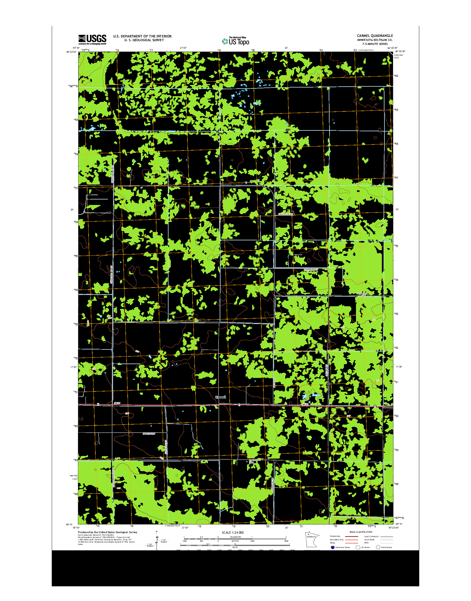 USGS US TOPO 7.5-MINUTE MAP FOR CARMEL, MN 2013